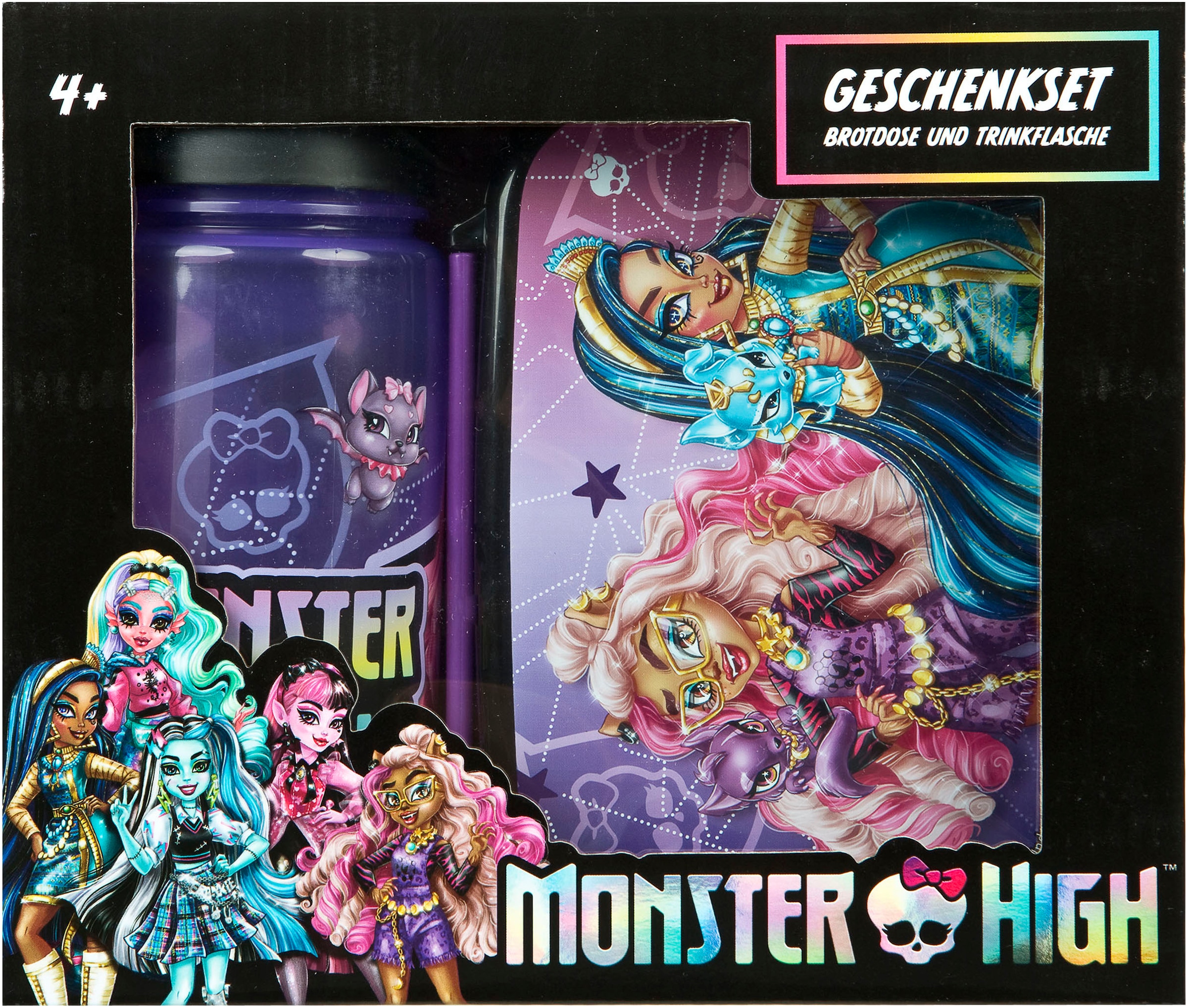 Scooli Boîte à lunch »Monster High« Set, 2 cuis tlg. mit Trinkflasche
