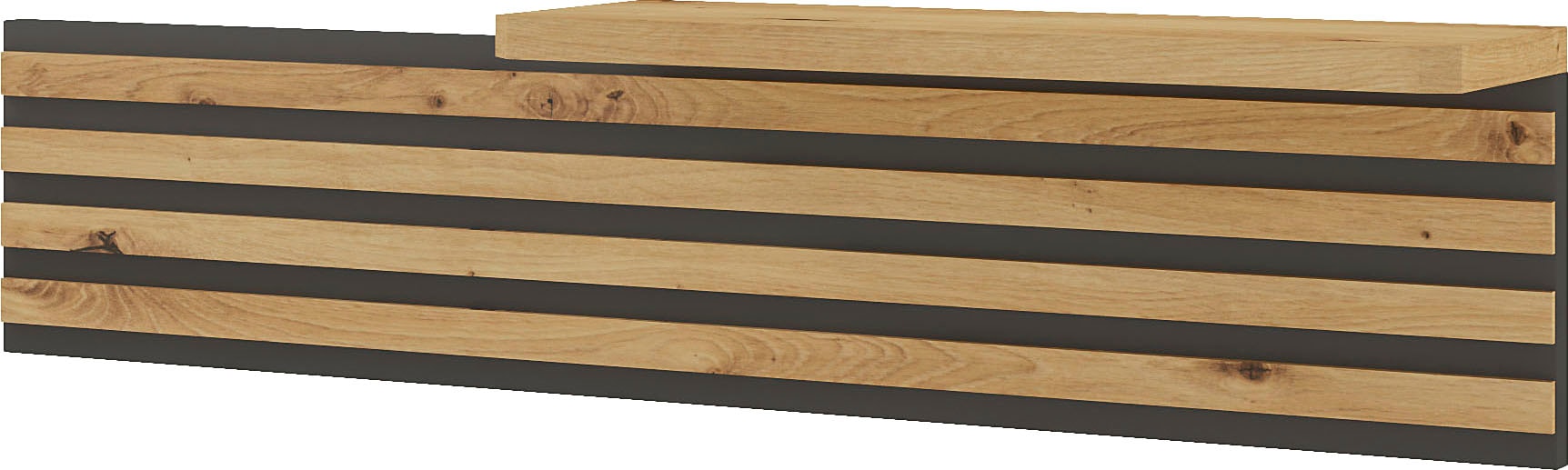 Musterring Aufsatzpaneel »Isabelle« für Nachtschrank der Serie Isabelle, Lamellen in Bianco-Eiche