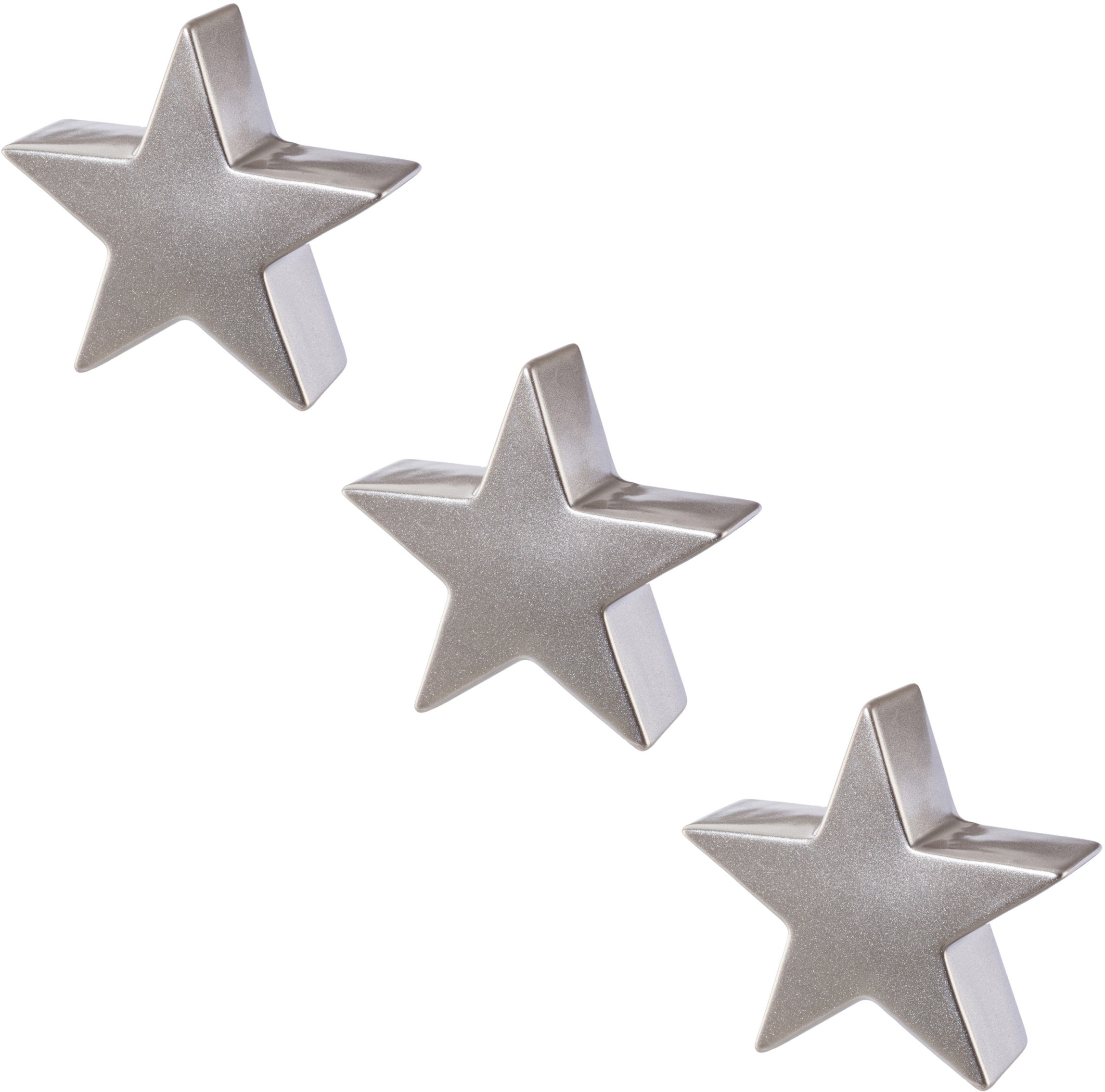 Image of Creativ deco Dekostern, (3 St.), mit schimmernder Oberfläche bei Ackermann Versand Schweiz