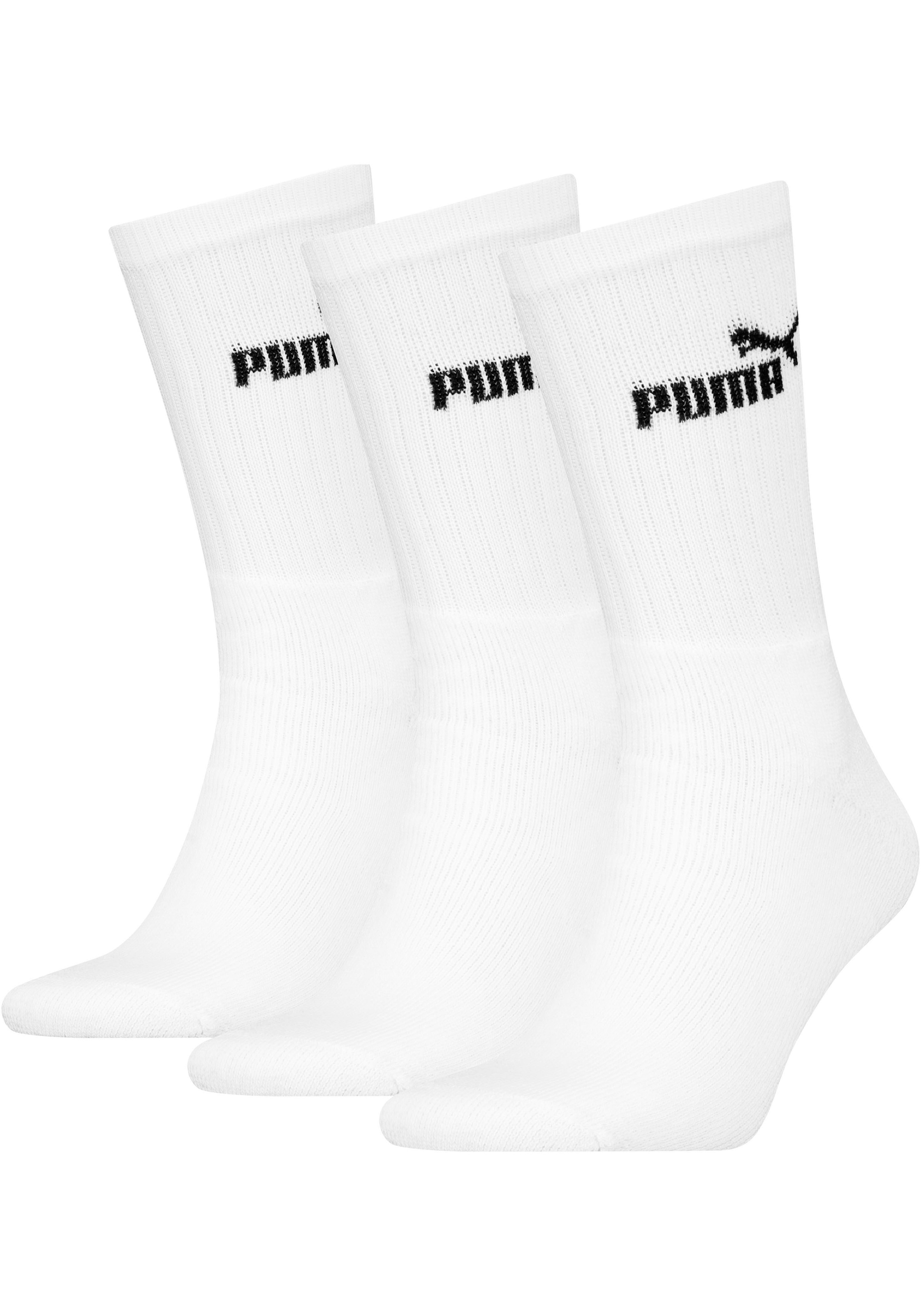 Image of PUMA Freizeitsocken 3 Paar tlg. Atmungsaktiv, feuchtigkeitsregulierend, Stretchanteil
