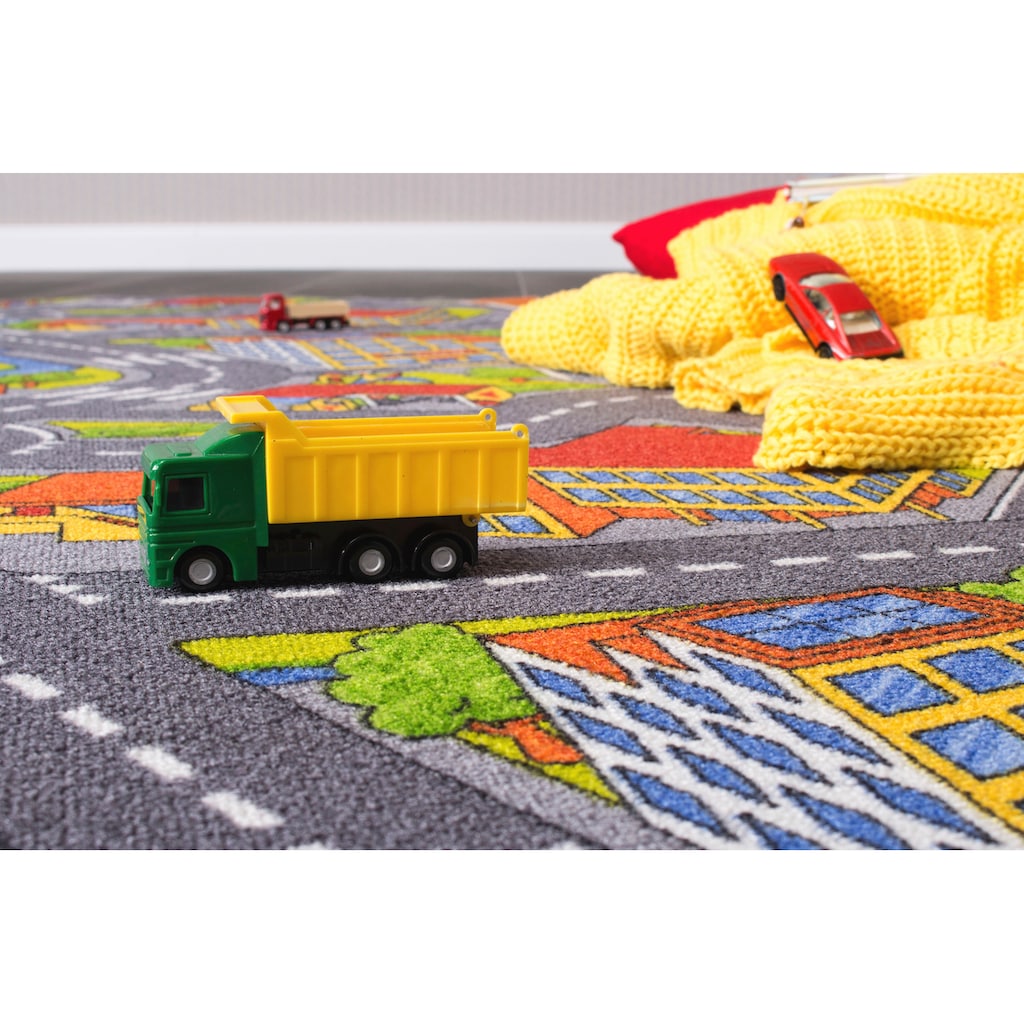 Andiamo Kinderteppich »Strasse«, rechteckig, Strassen-Spiel-Teppich, Strassenbreite: 8,5 cm, Kinderzimmer