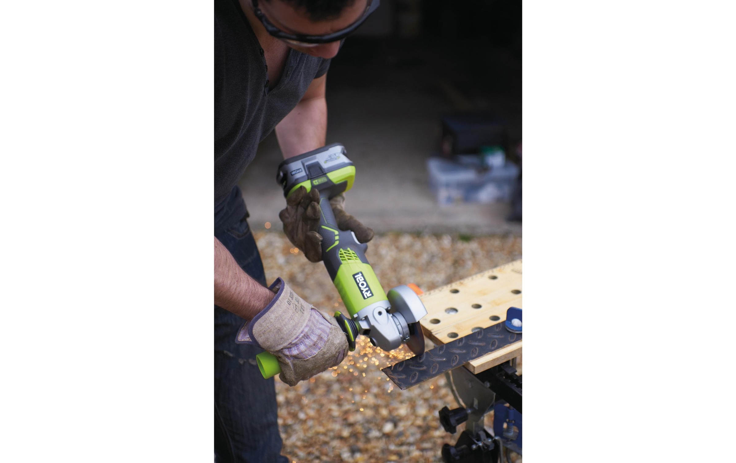Akku-Winkelschleifer »RYOBI R180AG-0, Solo, Ø 115 mm«