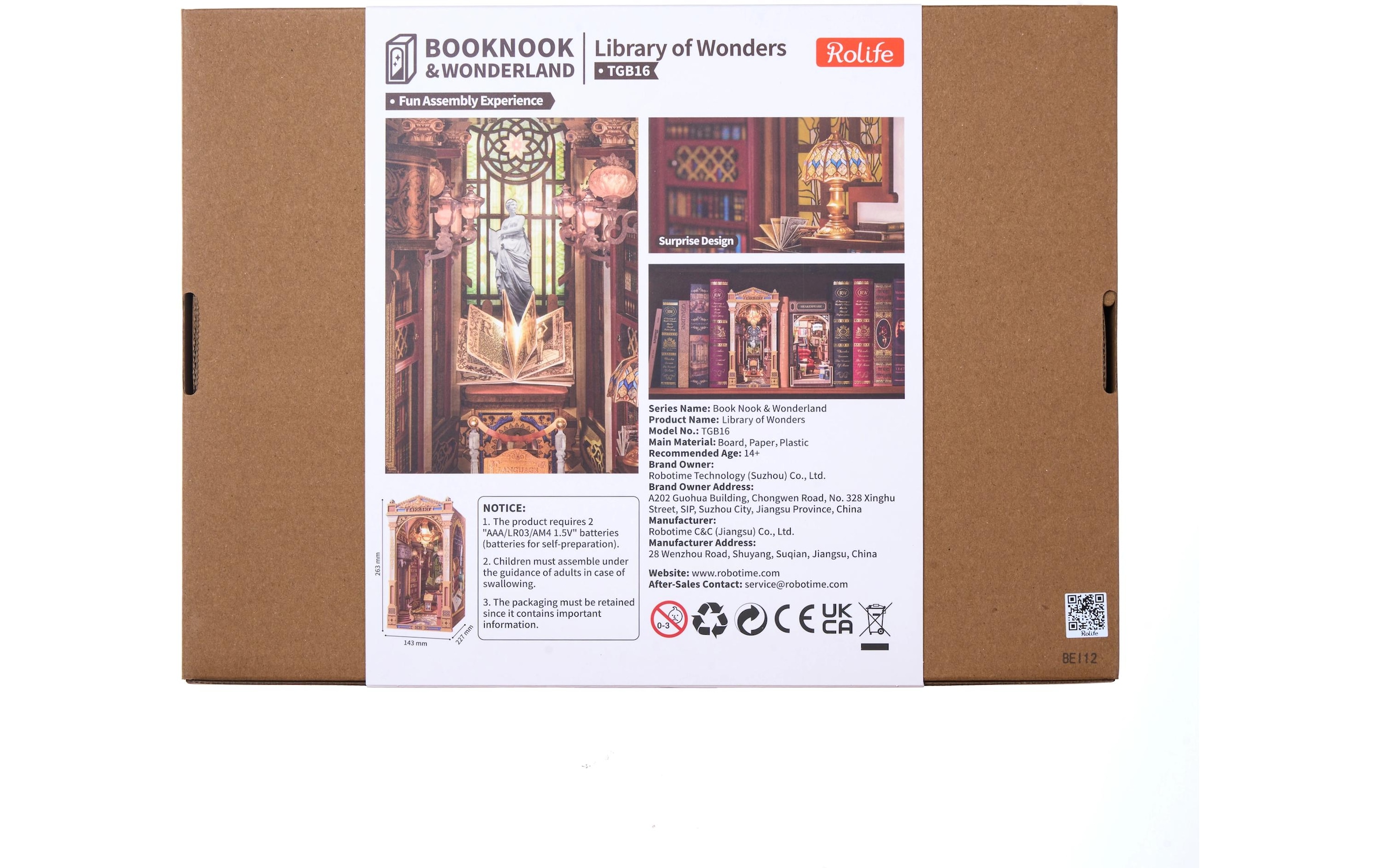   Modellbausatz »Rolife Library of Wonders Holzbausatz Sperrholz 258 Teile« 258 Stk. tlg.