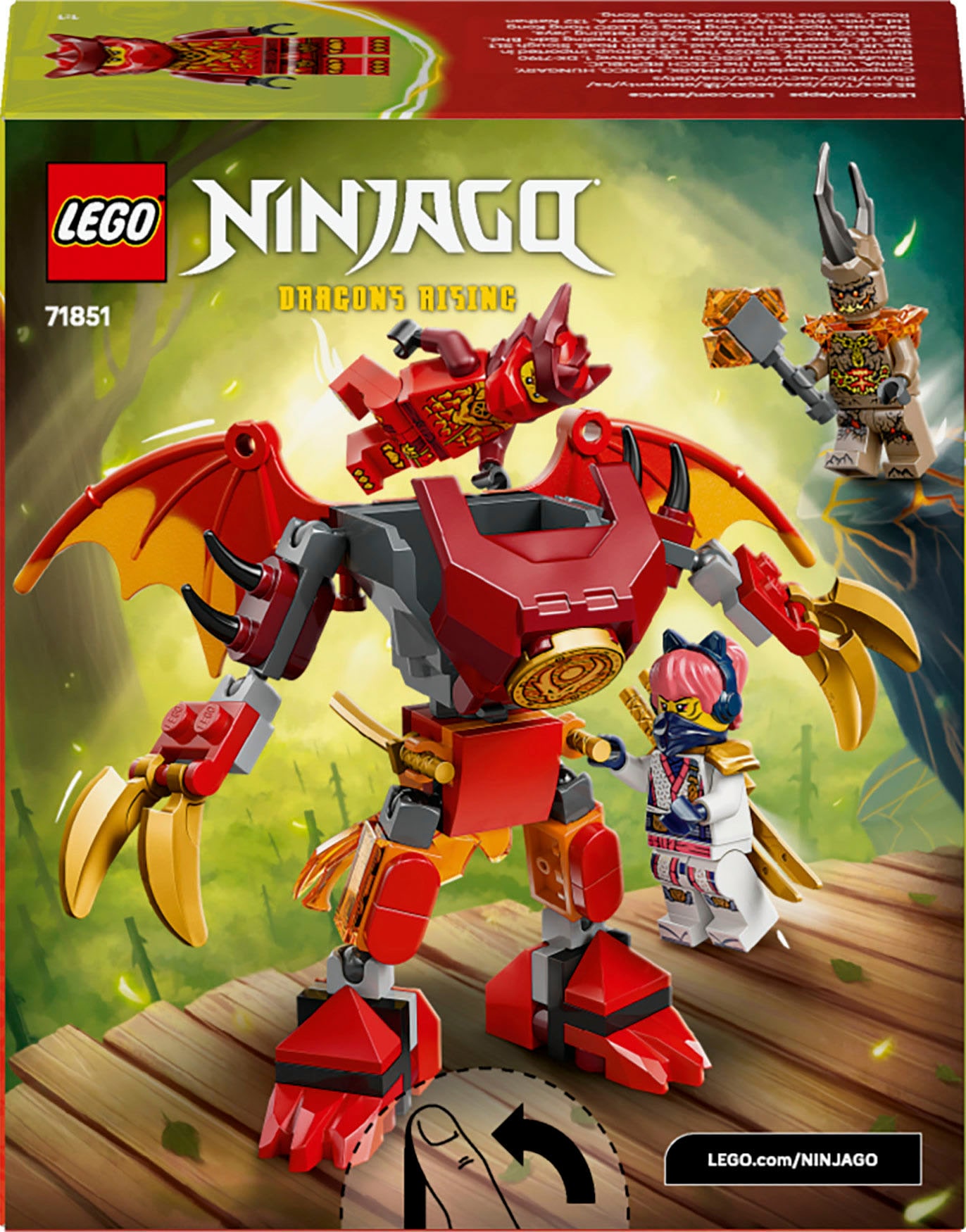 LEGO® Konstruktionsspielsteine »Kais Drachen-Mech Battle Set (71851), LEGO Ninjago«