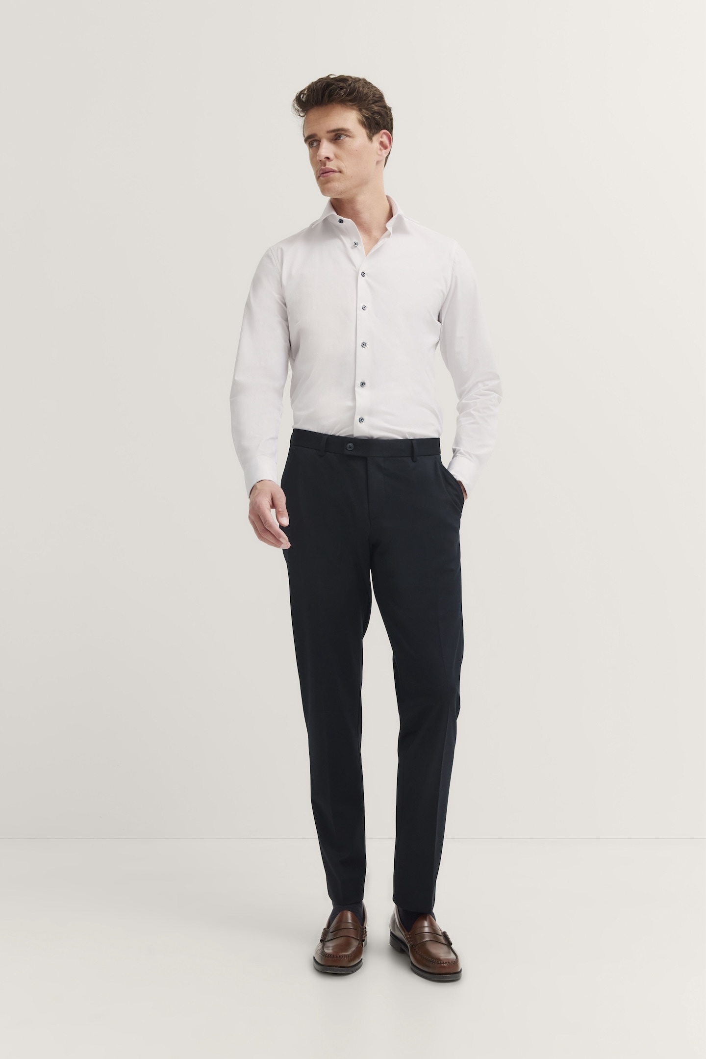 bugatti Pantalon de costume  avec stretch et pli repassé