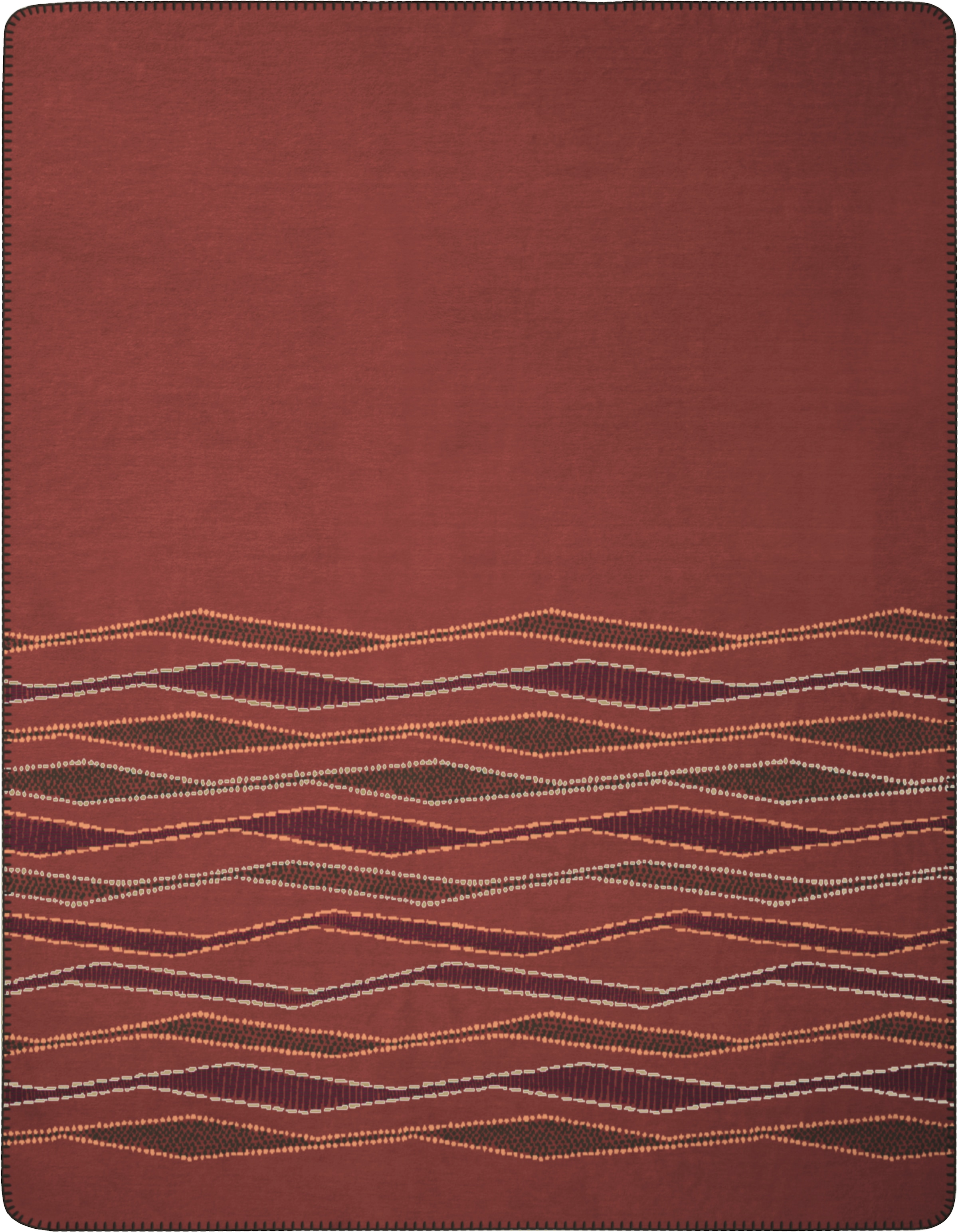 Image of Biederlack Wohndecke "Crafted Line" 150 x 200, mit Zierstich