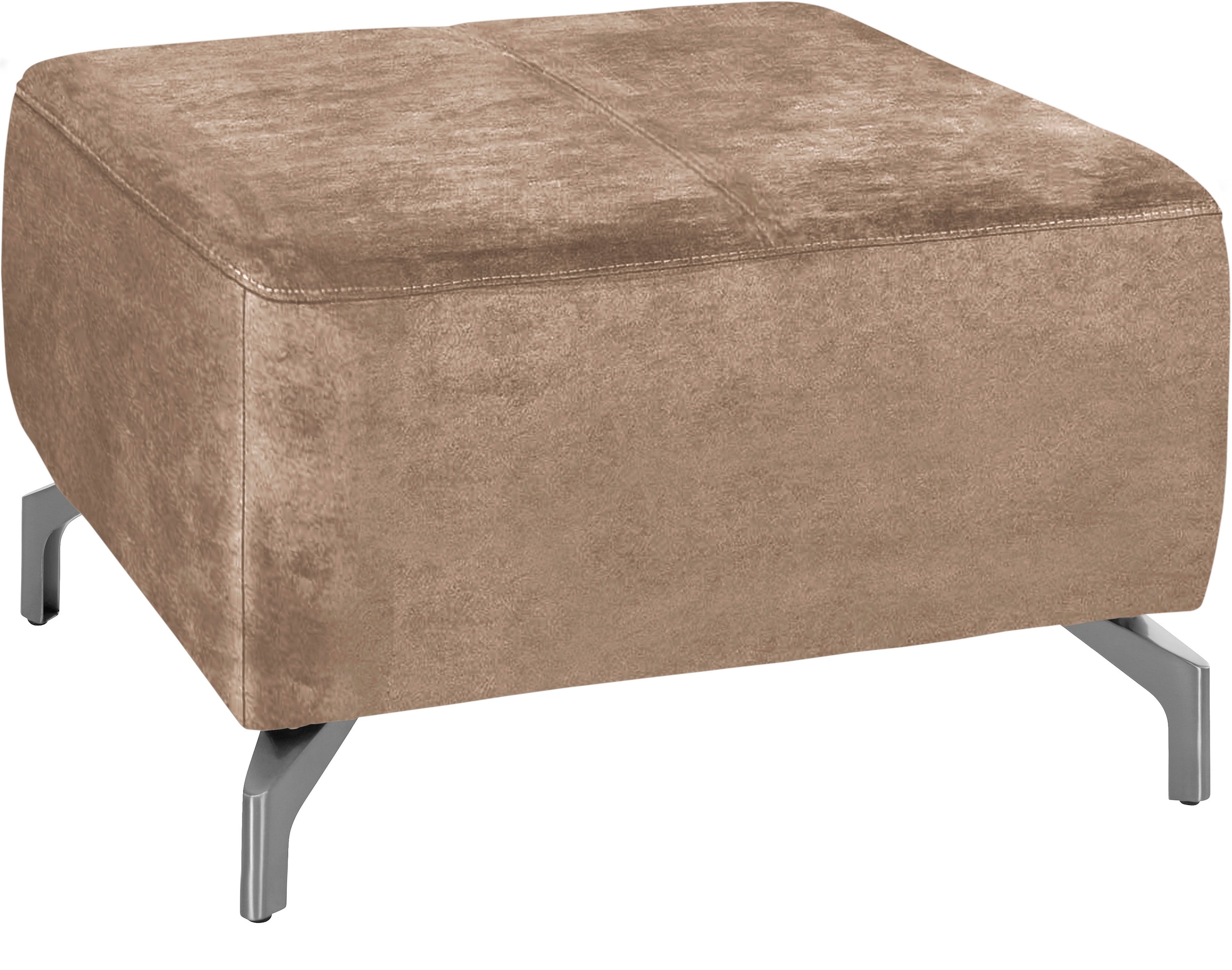 sit&more Hocker »Gizeh«, Fusshöhe 12 cm, wahlweise in 2 unterschiedlichen Fussfarben