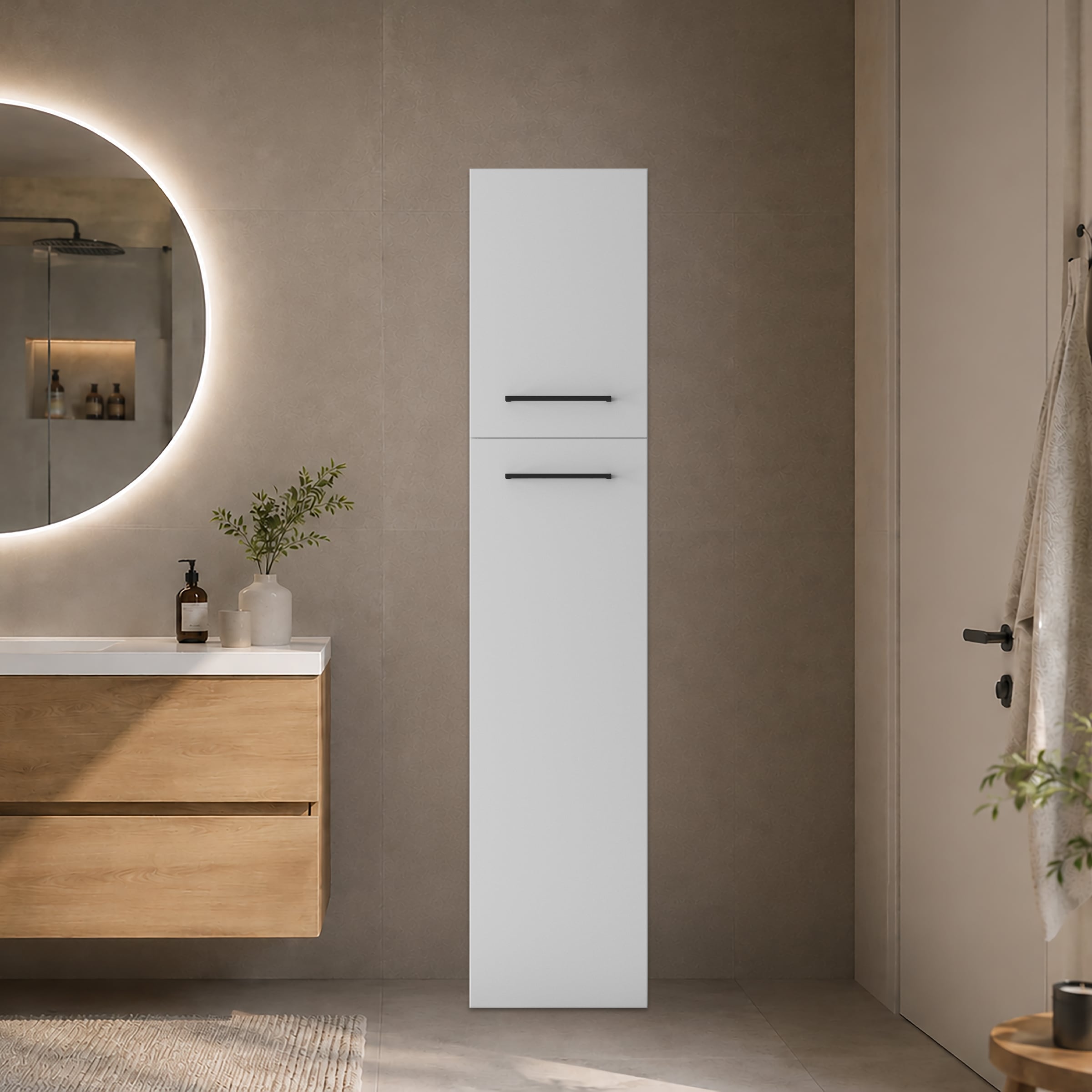 Image of KOCHSTATION Mehrzweckschrank "KS-Linda" Breite 40 cm, Höhe 187,5 cm, mit 25mm starken Wänden