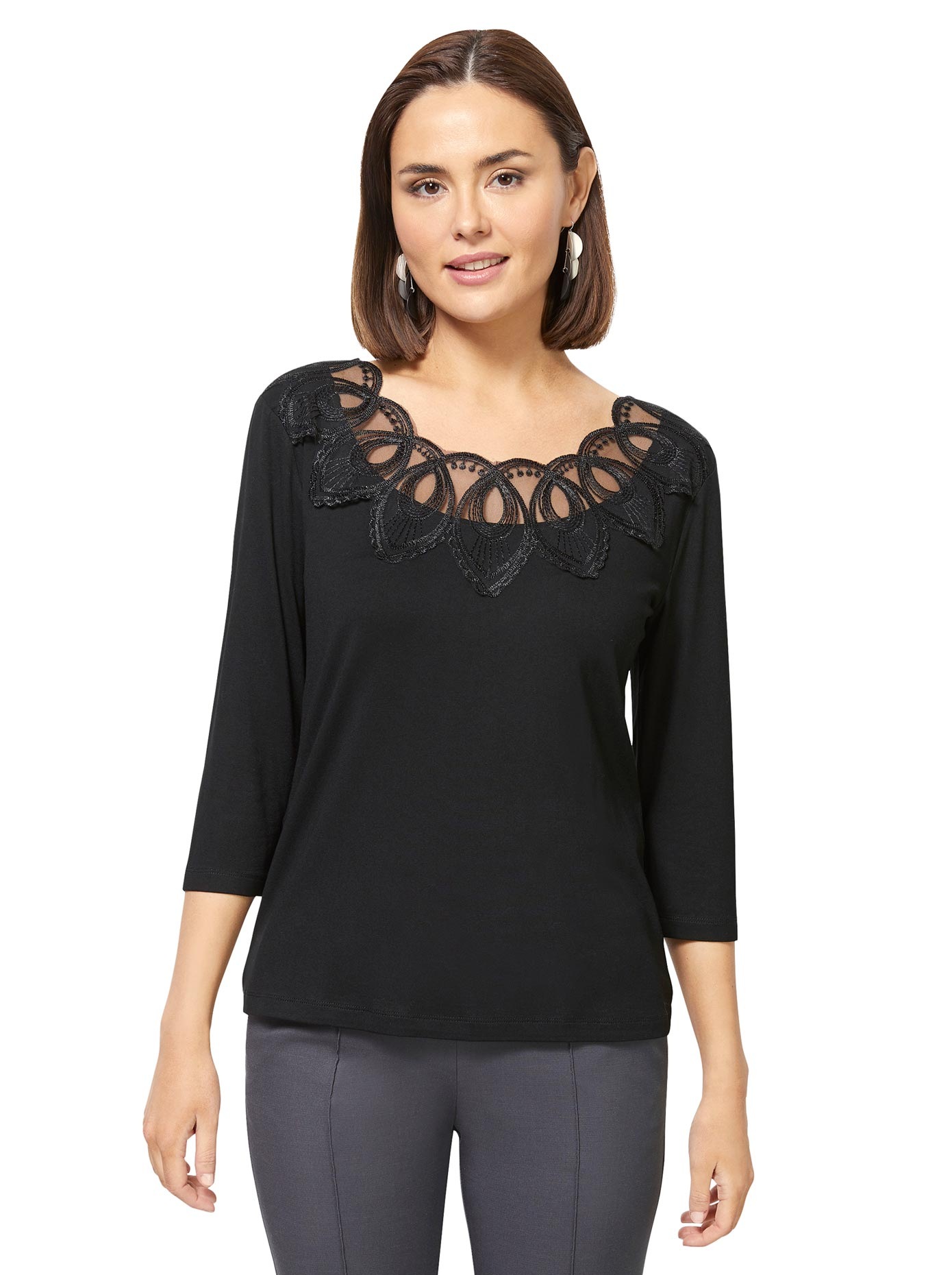 Image of Casual Looks Spitzenshirt »Shirt«, (1 tlg.) bei Ackermann Versand Schweiz