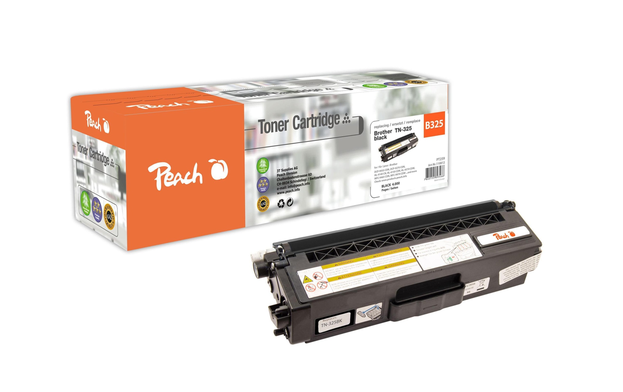 Image of Peach Tonerpatrone "Brother TN-325BK Black"