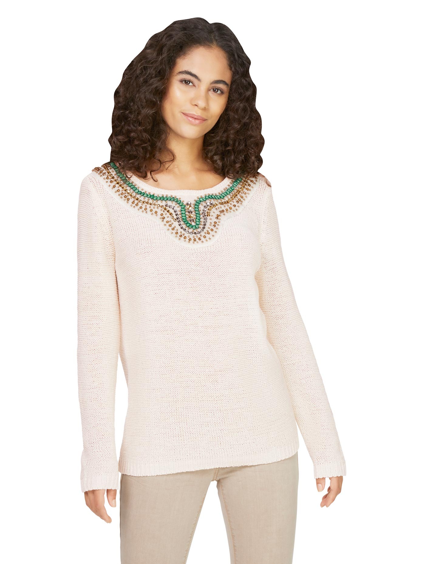 Image of LINEA TESINI by Heine Rundhalspullover »Bändchenpullover« bei Ackermann Versand Schweiz