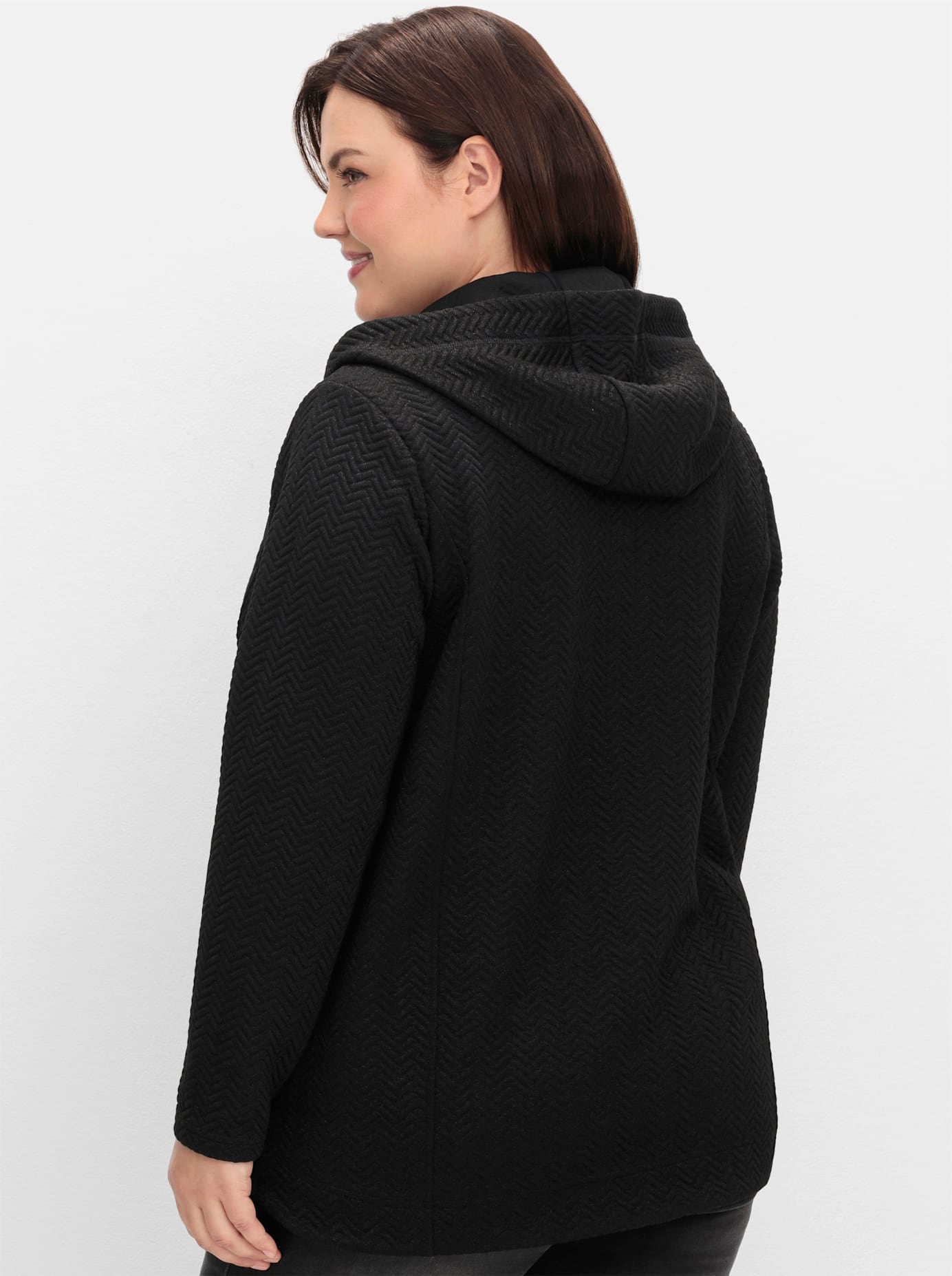 Sheego Shirtjacke »Sweatjacke«, (1 tlg.)