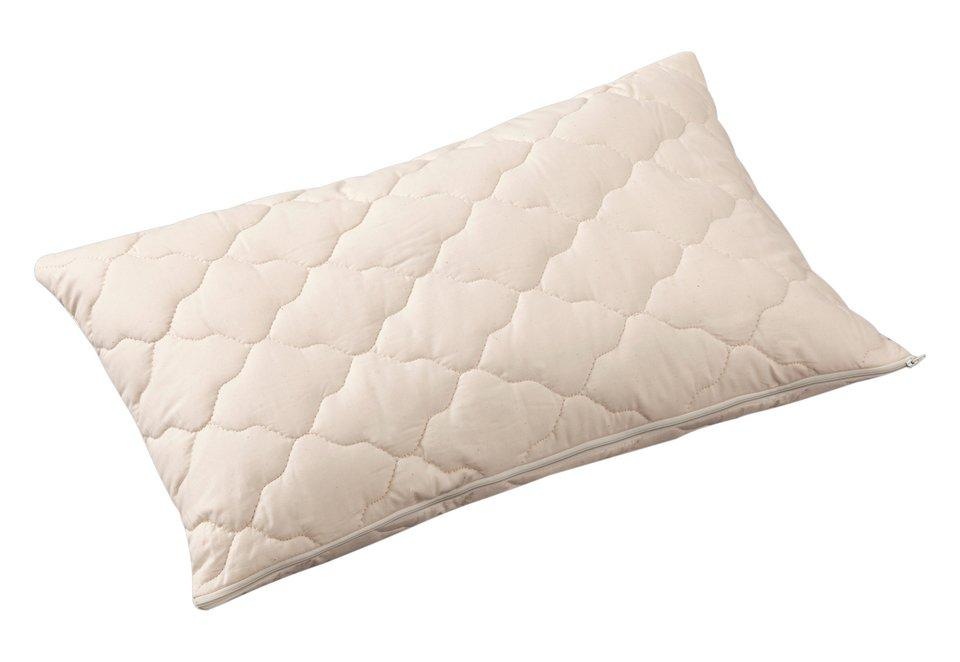 Image of Balette Kopfkissen »Naturkissen, Balette, »Schafschurwolle/Zirbe««, Füllung: 80% Schafschurwollkügelchen, 20% Zirbe, Bezug: 100% Baumwolle mit wattierter Stepphülle, (1 St.) bei Ackermann Versand Schweiz