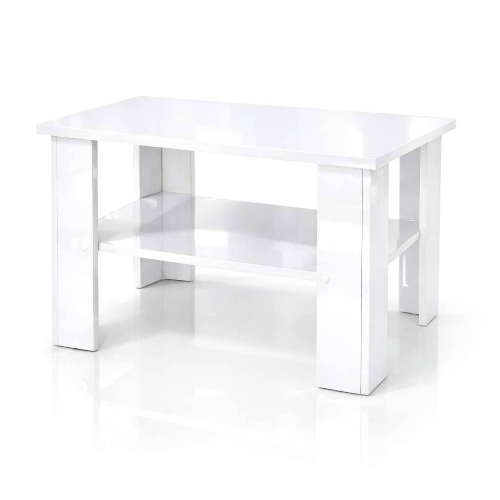 GOODproduct Couchtisch »CT 2 Wohnzimmertisch, Sofatisch, Beistelltisch, Kaffeetisch« Mit Ablage, quadratisch/rechteckig, weiss Hochglanz oder Sonoma-Dekor