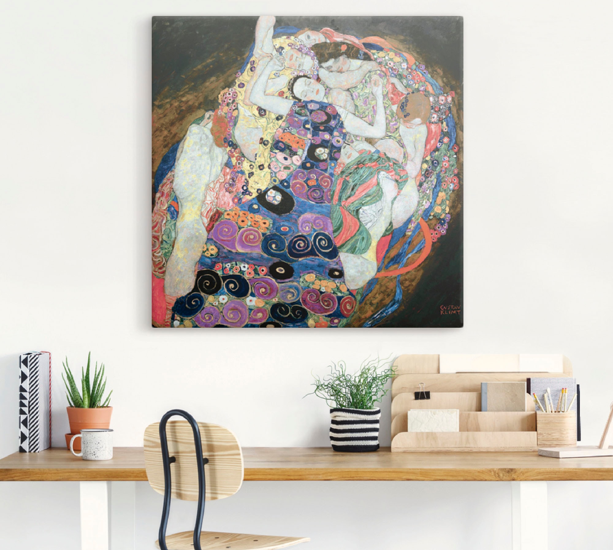 Artland Wandbild »Die Mädchen (Die Jungfrau)«, Frau, (1 St.), als Leinwandbild, Wandaufkleber in verschied. Grössen