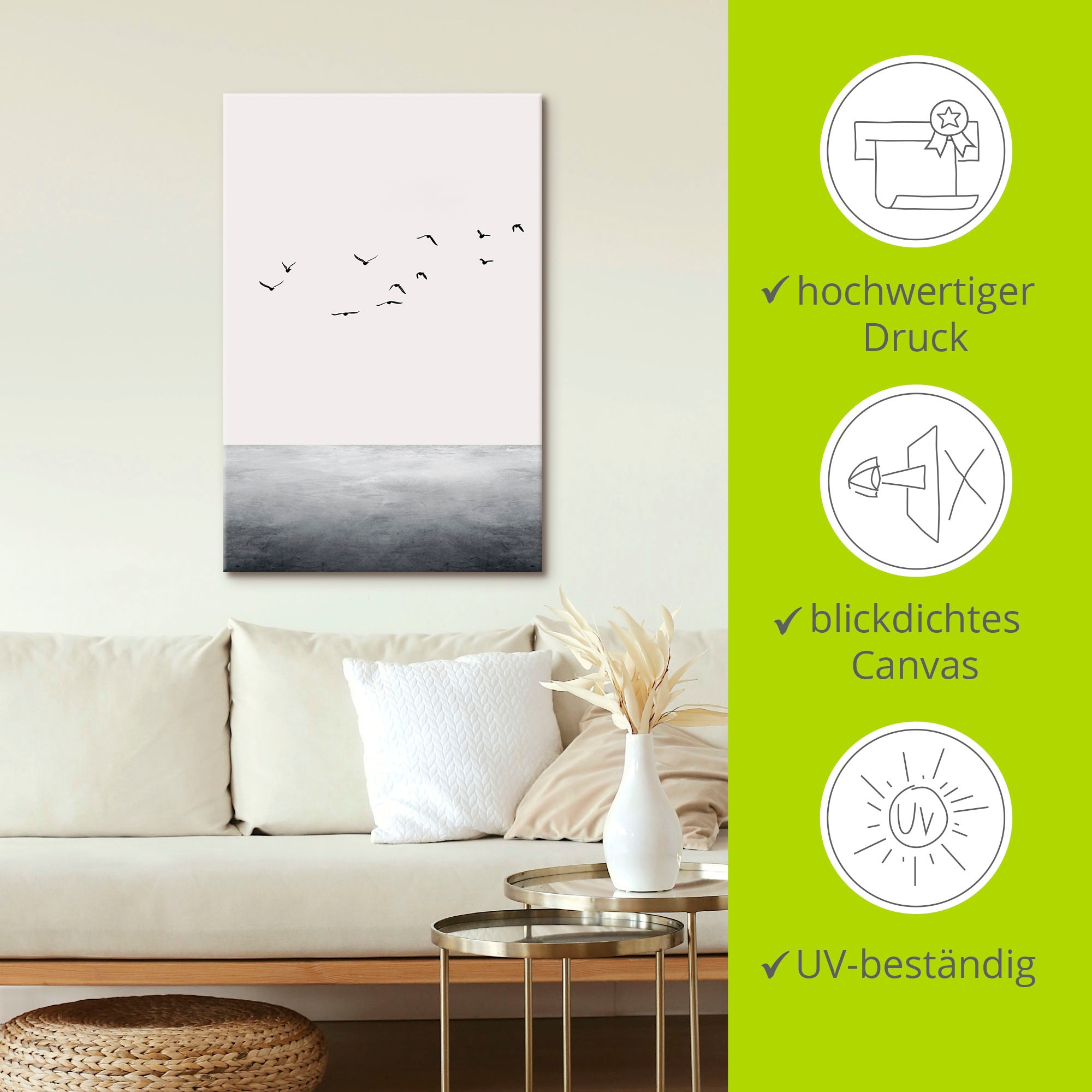 Artland Leinwandbild »Der Ozean«, Meer Bilder, (1 St.), auf Keilrahmen gespannt