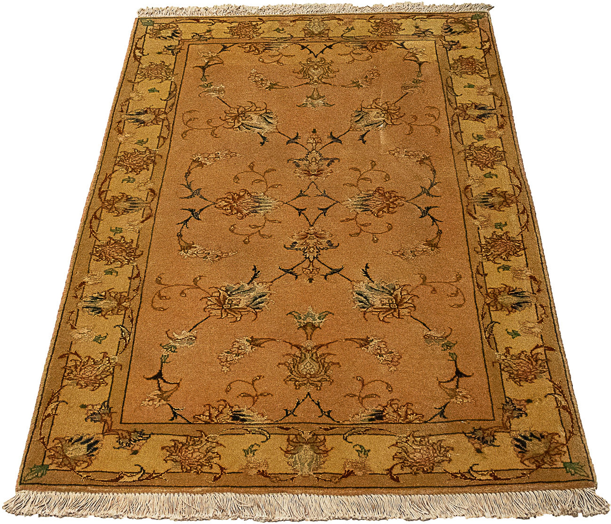Image of morgenland Orientteppich »Perser - Täbriz - Royal - 112 x 72 cm - braun«, rechteckig, 7 mm Höhe, Wohnzimmer, Handgeknüpft, Einzelstück mit Zertifikat bei Ackermann Versand Schweiz