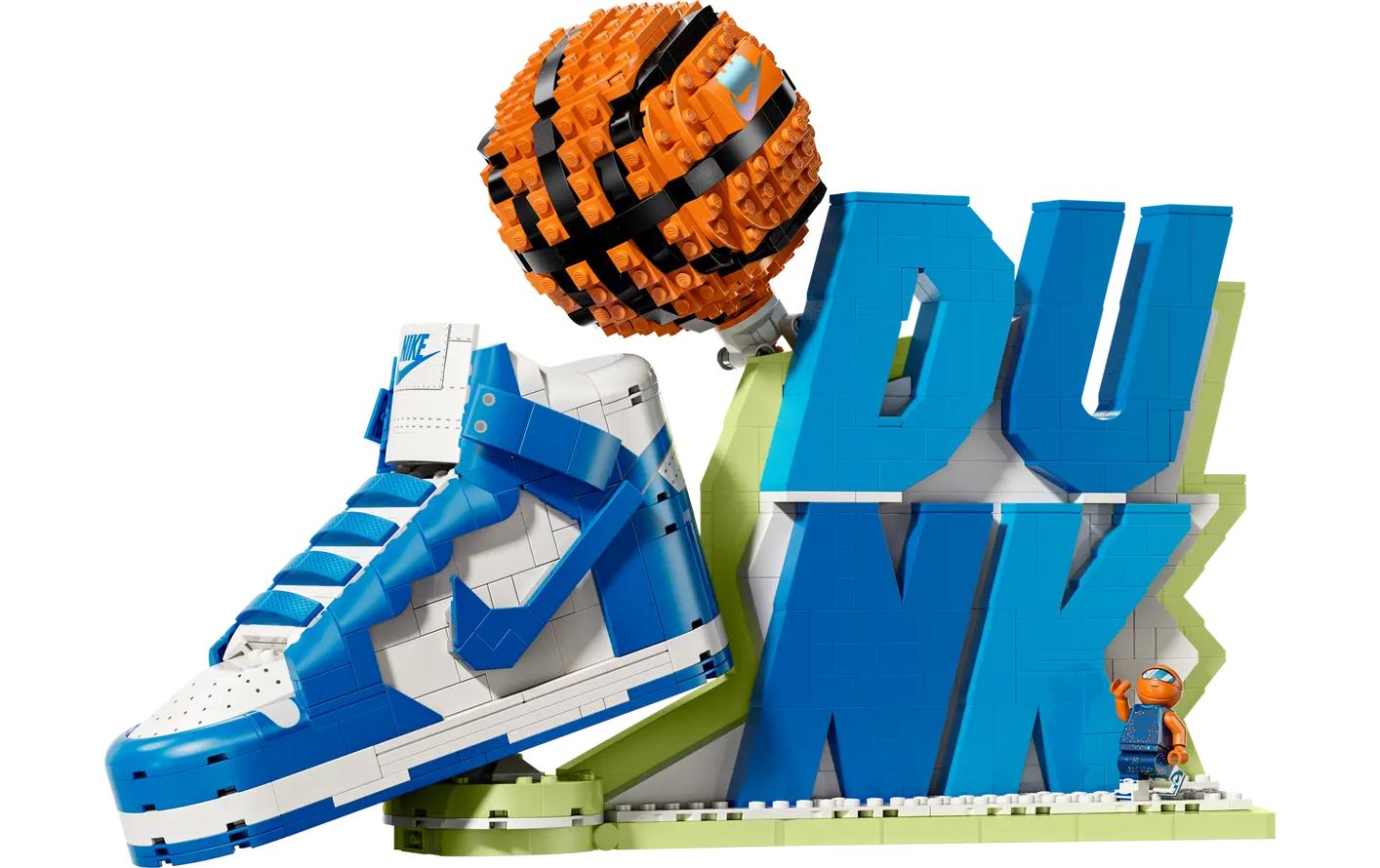 LEGO Konstruktionsspielsteine "Nike Dunk X 1180 Teile" Nike Dunk Modell für Sneaker-Fans