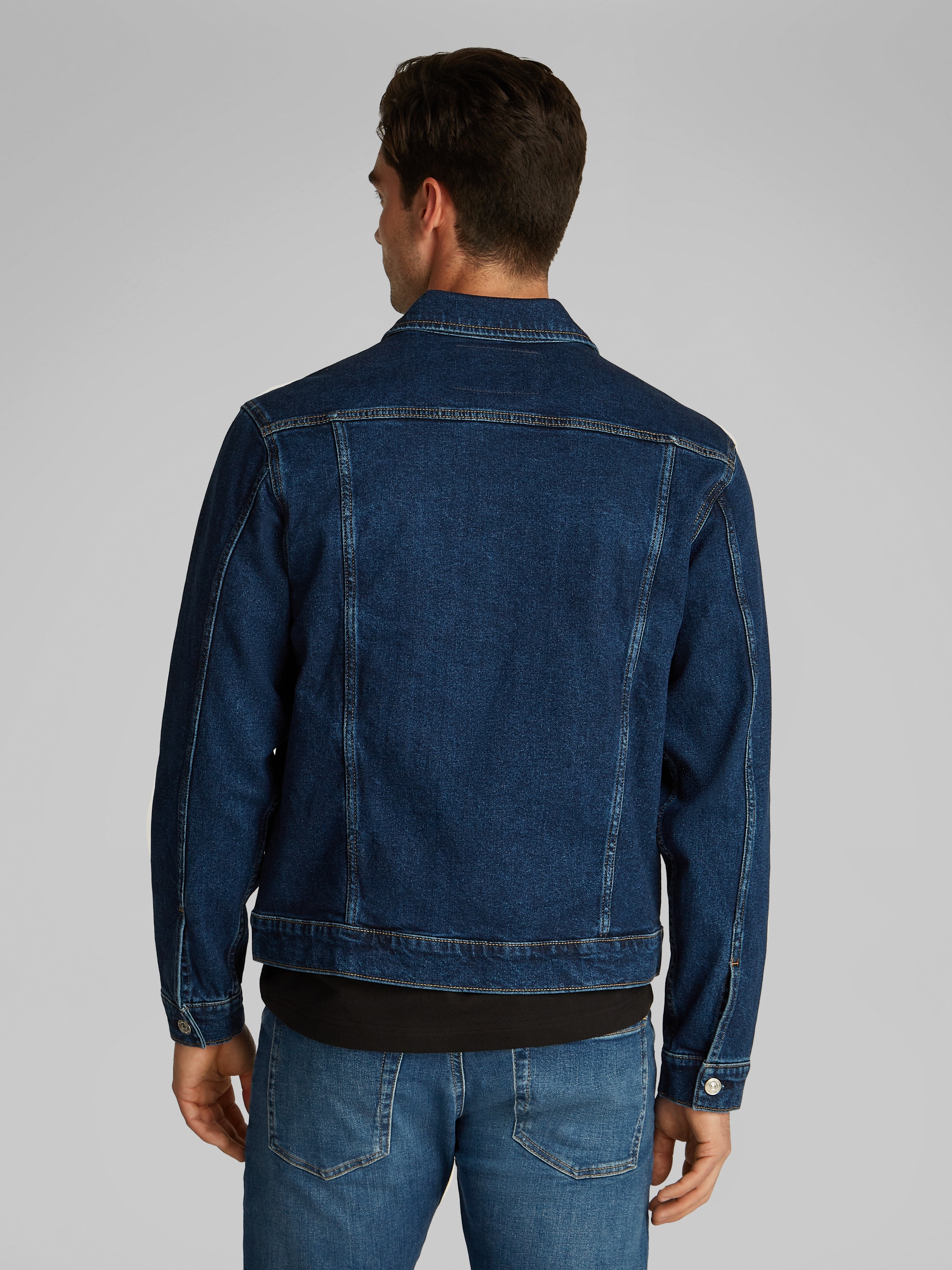 Calvin Klein Jeans Jeansjacke »SLIM DENIM JACKET«, Brusttaschen, Logodruck