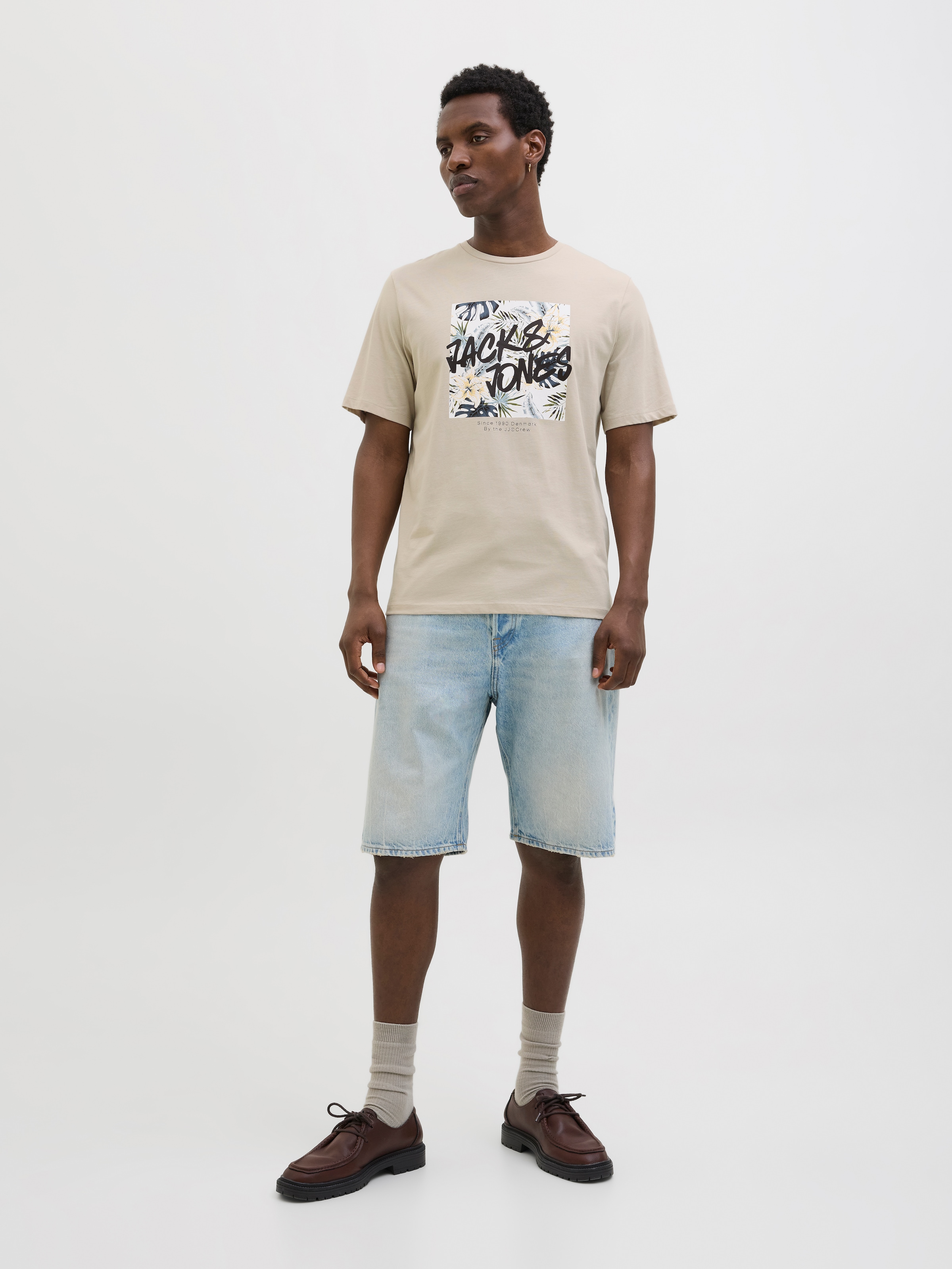 Jack & Jones Print-Shirt »JJHAWAII SHAPE TEE SS CREW NECK«
