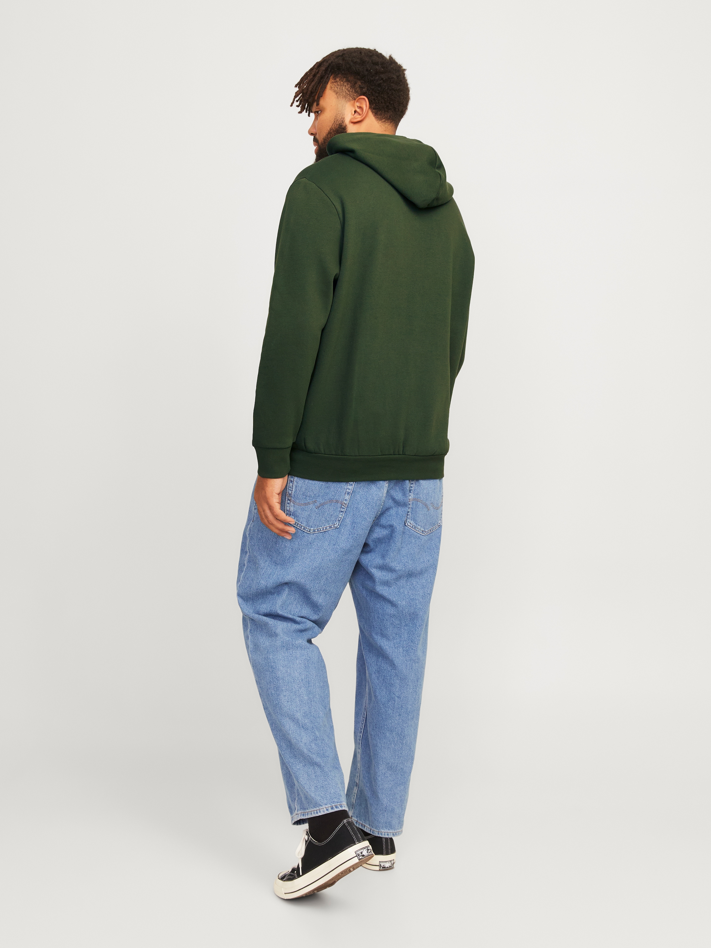 Jack & Jones PlusSize Hoodie »JJELOGO SWEAT HOOD 2 COL 24/25 NOOS PLS«, mit Logo Frontprint