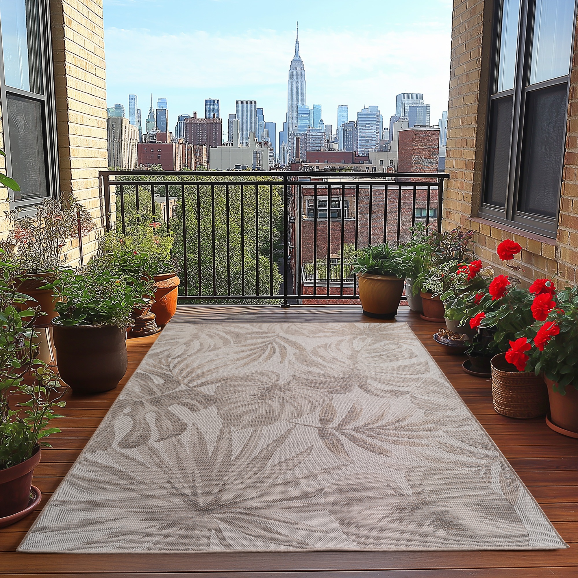 Image of Ayyildiz Teppiche Outdoorteppich "DESERT 1302, auch als Läufer und Rund erhältlich" rechteckig 5 mm Höhe In und Outdoor, pflegeleicht, Wohnzimmer, Aussenbereich
