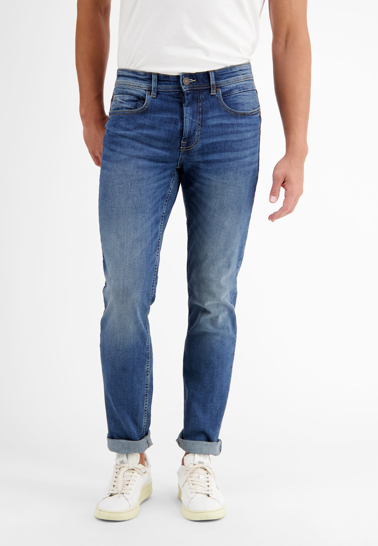 LERROS Relaxhose »LERROS BAXTER 5-Pocket-Denim im Used-Look, RELAXED FIT«