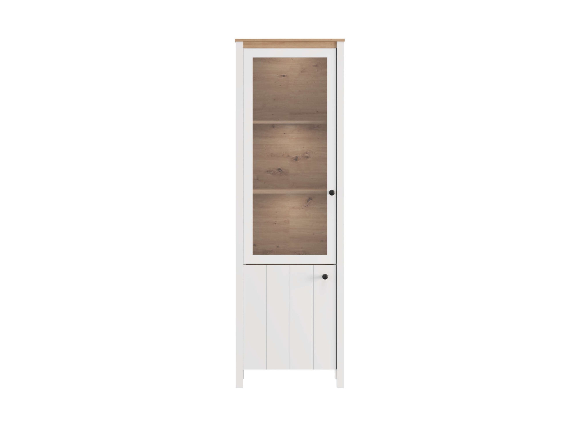 Home affaire Vitrines »BEDFORD Vitrinenschrank, Glasschrank, Standvitrine, Highboard« Profil MDF 2D revêtu, estampage à chaud, chants ABS 1 mm, 4 tablettes