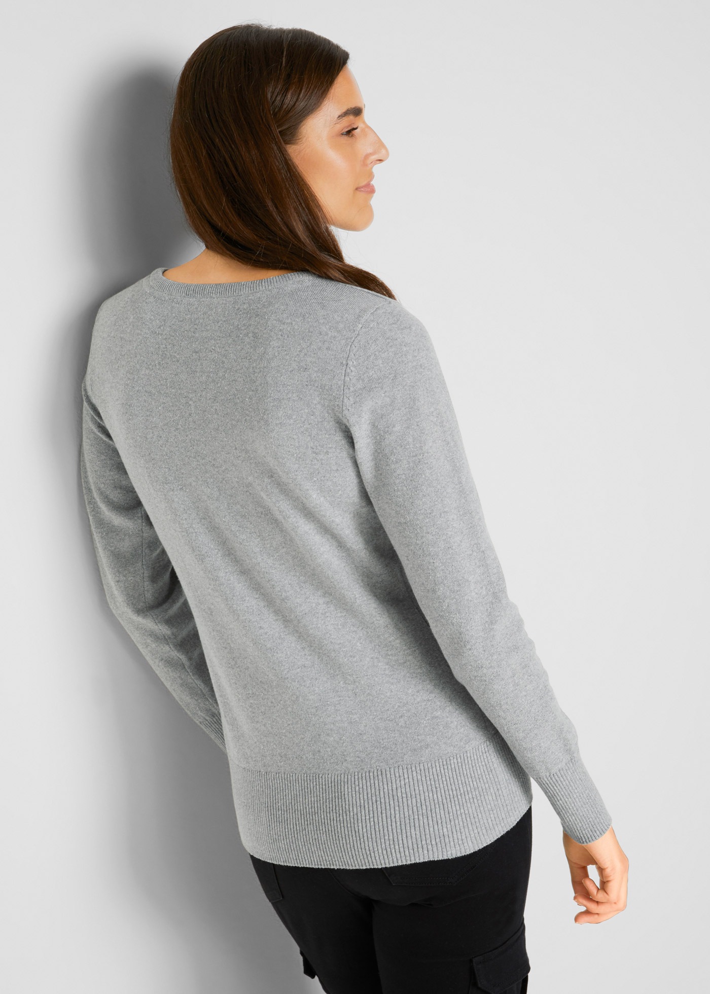 bonprix Strickpullover in schmaler Silhouette