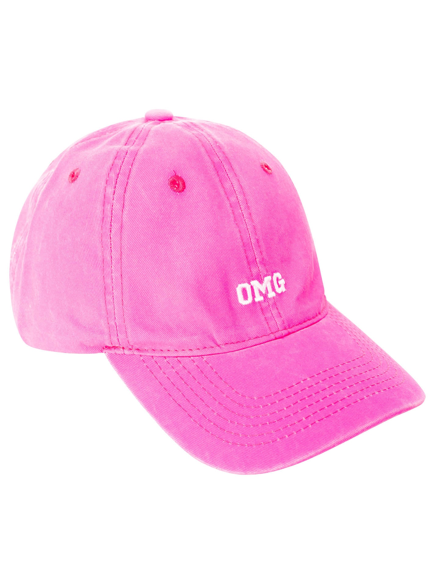 Image of Zwillingsherz Baseball Cap ""Slow Sunday"" mit gesticktem Schriftzug, justierbar