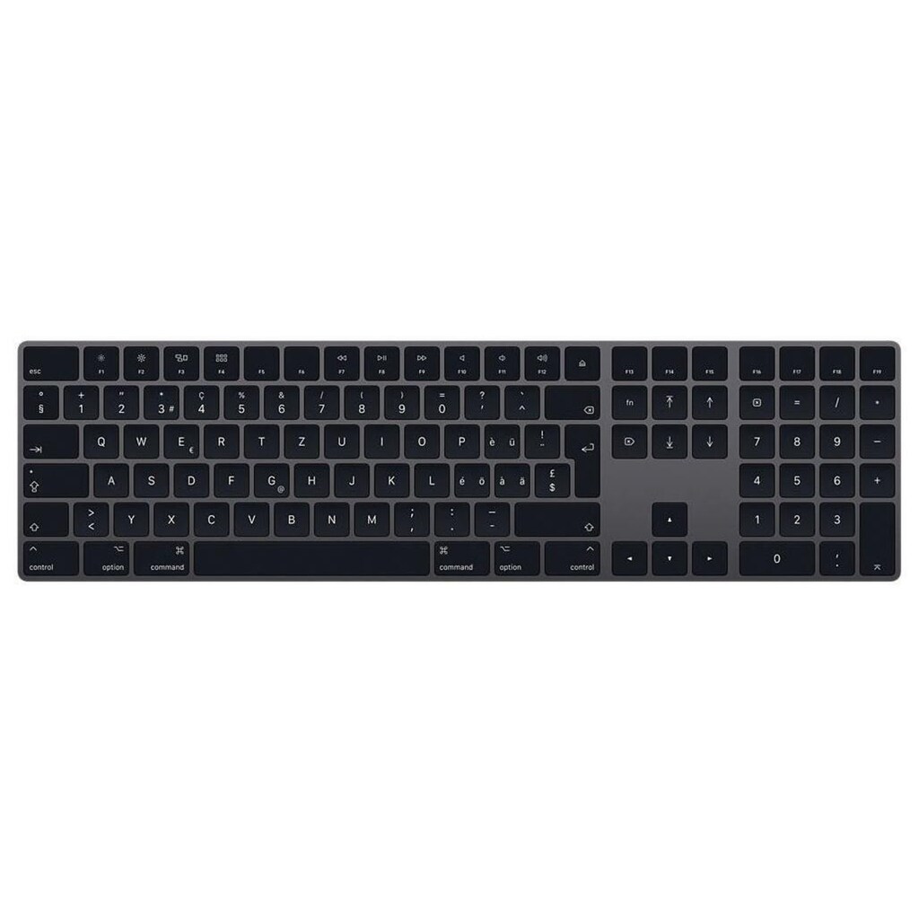 Apple Tastatur »Tastatur Magic Keyboard mit Ziffernblock, Spacegra«, MLA22SM/A