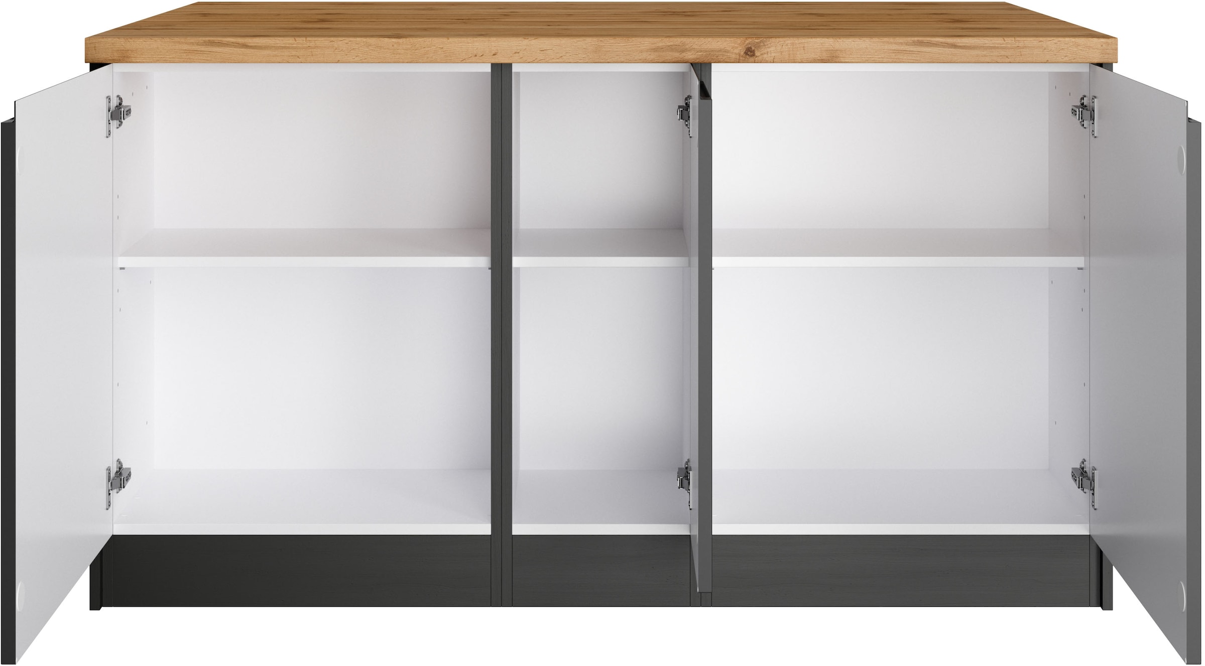 KOCHSTATION Kücheninsel »KS-Bruneck, Breite 153 cm« MDF-Fronten, Arbeitsplatte 38mm stark