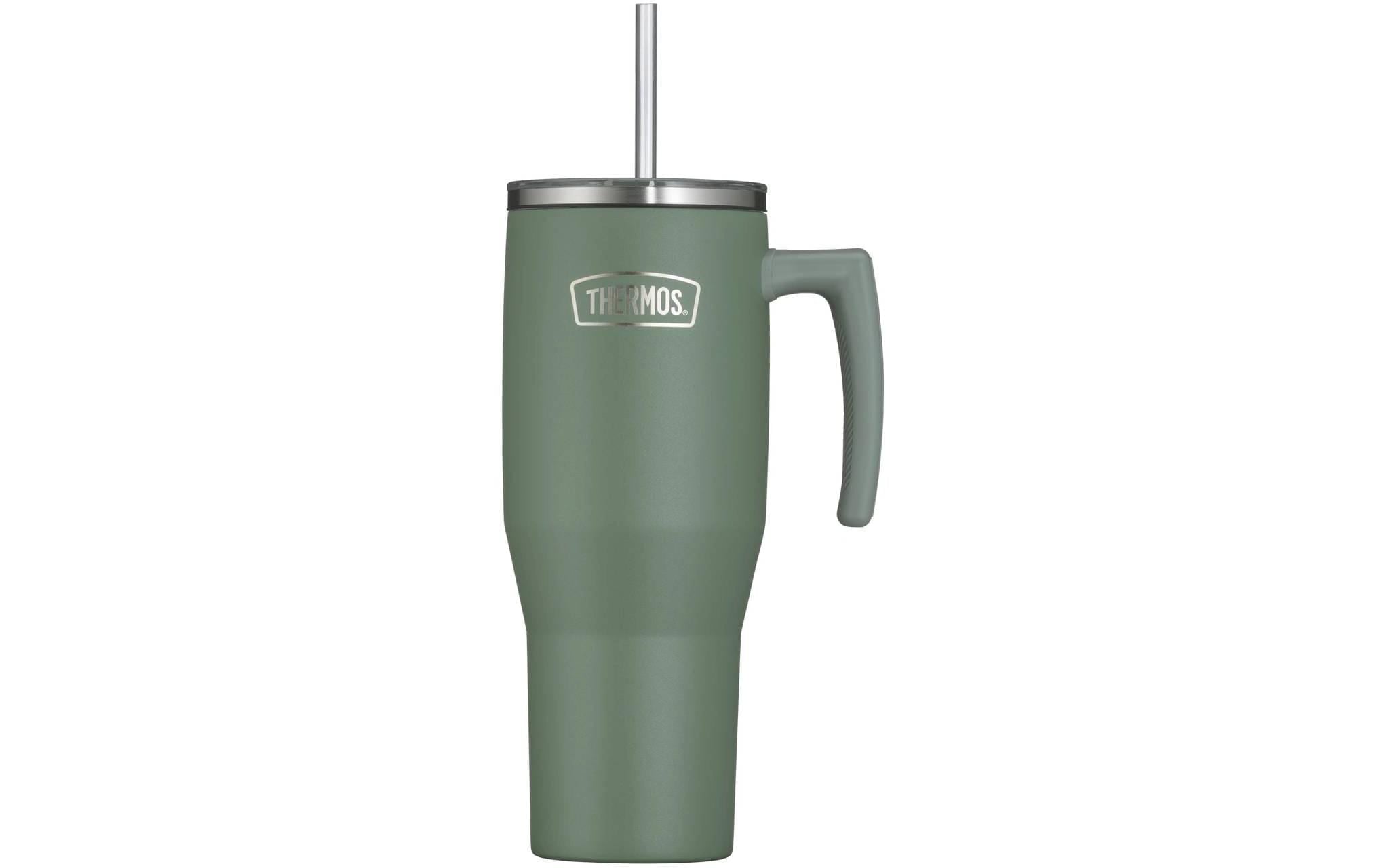 THERMOS Thermobecher »REFRESHING SERIES ISOLIERTRINKBECHER mit Strohhalm« 1,10l, 6h heiss & 6h kalt, mit Griff