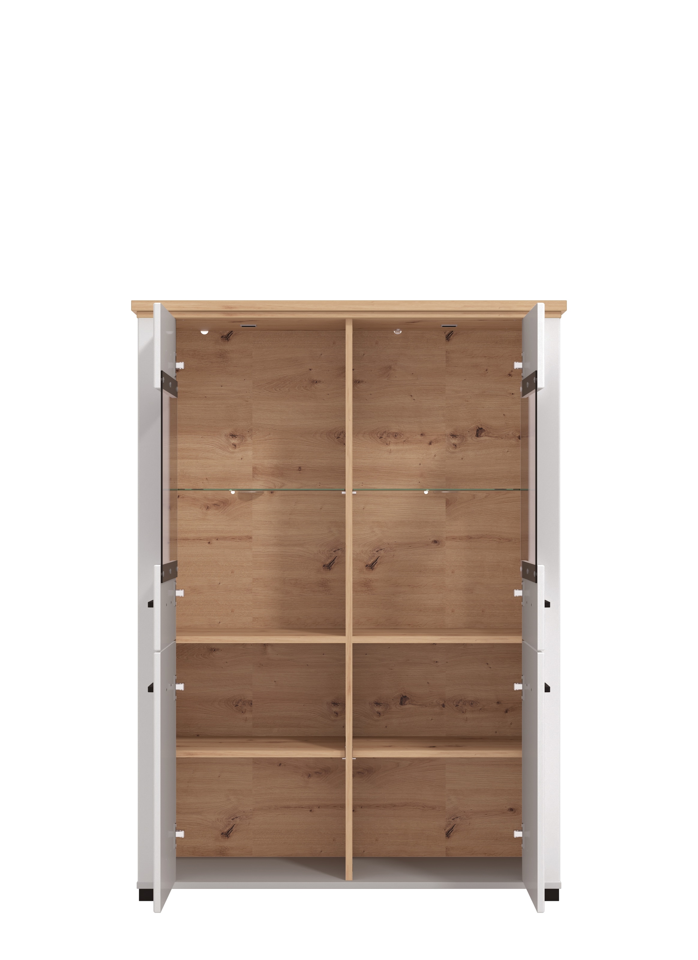 Home affaire Vitrine »Valencia«, 2 Türen mit 4mm-Sicherheitsglas, Breite 103,5 cm