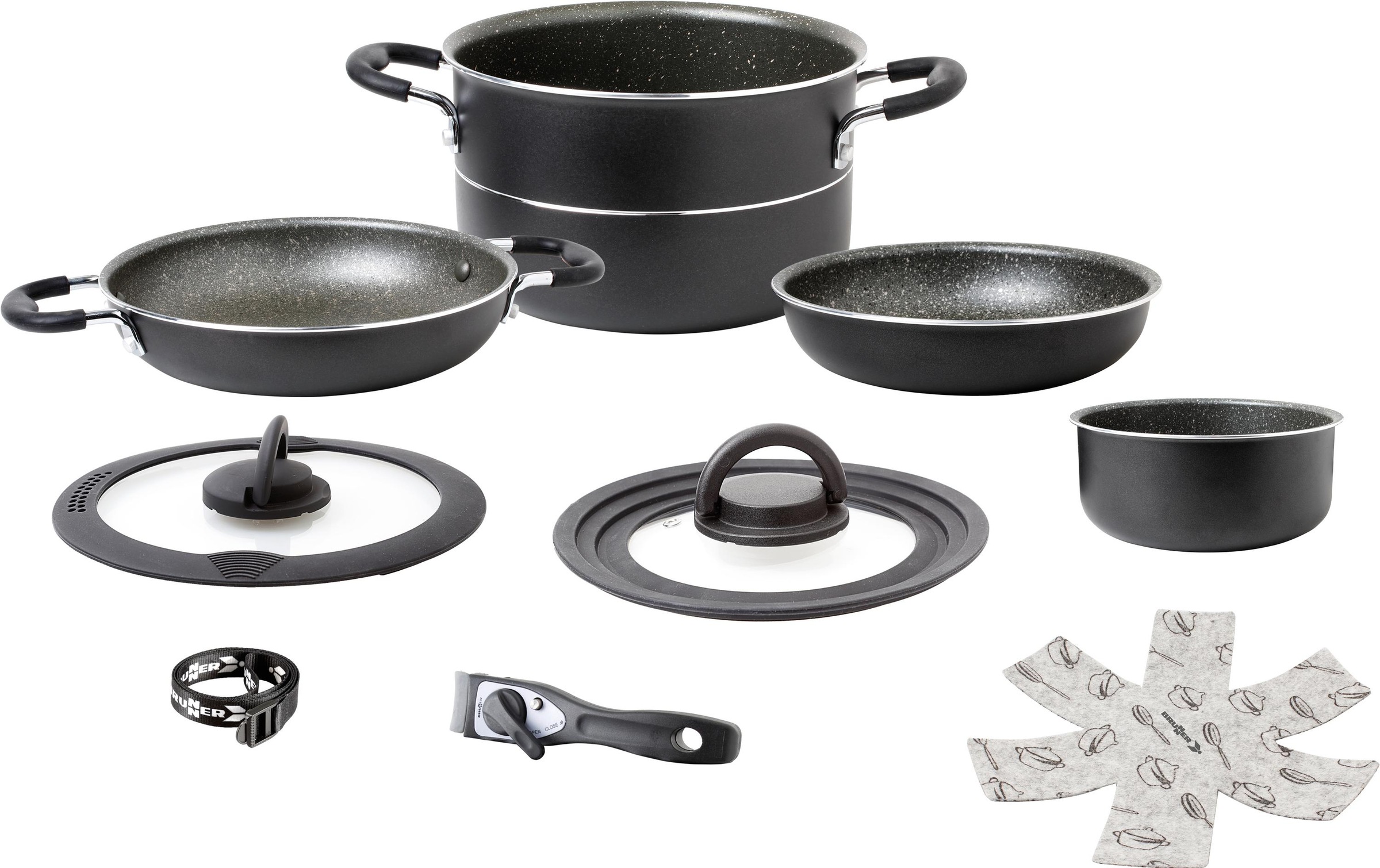 Image of BRUNNER Kochtopf "Set Pirate NG 7+1" Aluminium