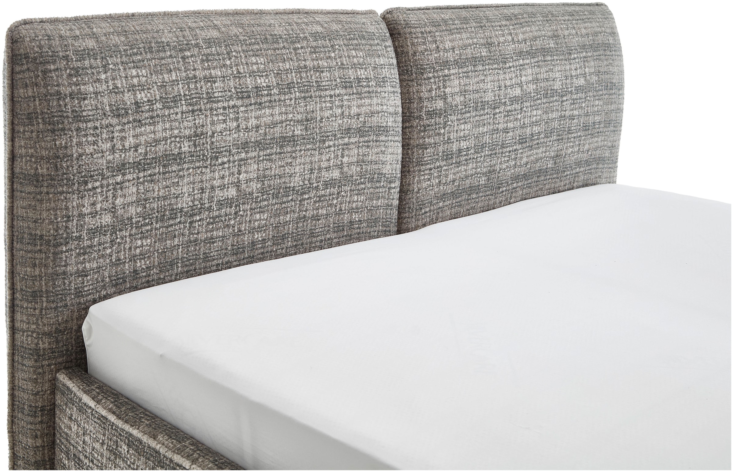 meise.möbel Polsterbett »Infinity erhältlich in verschiedenen Farben und Breiten« mit schwarzen Metallfüssen