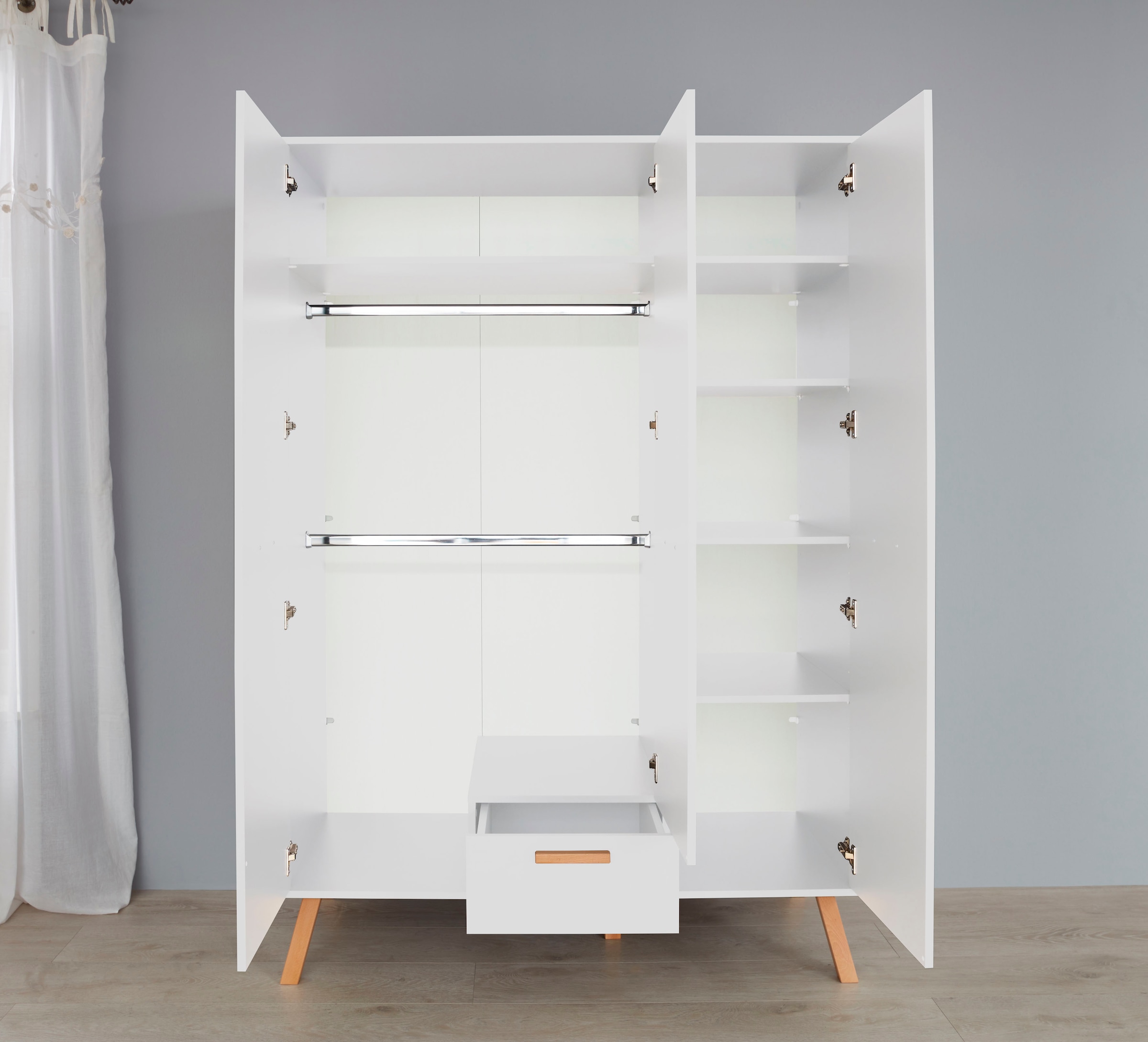 trendteam Babymöbel-Set »Mats« Set, Bett, Wickelkommode, Schrank, 3 tlg.