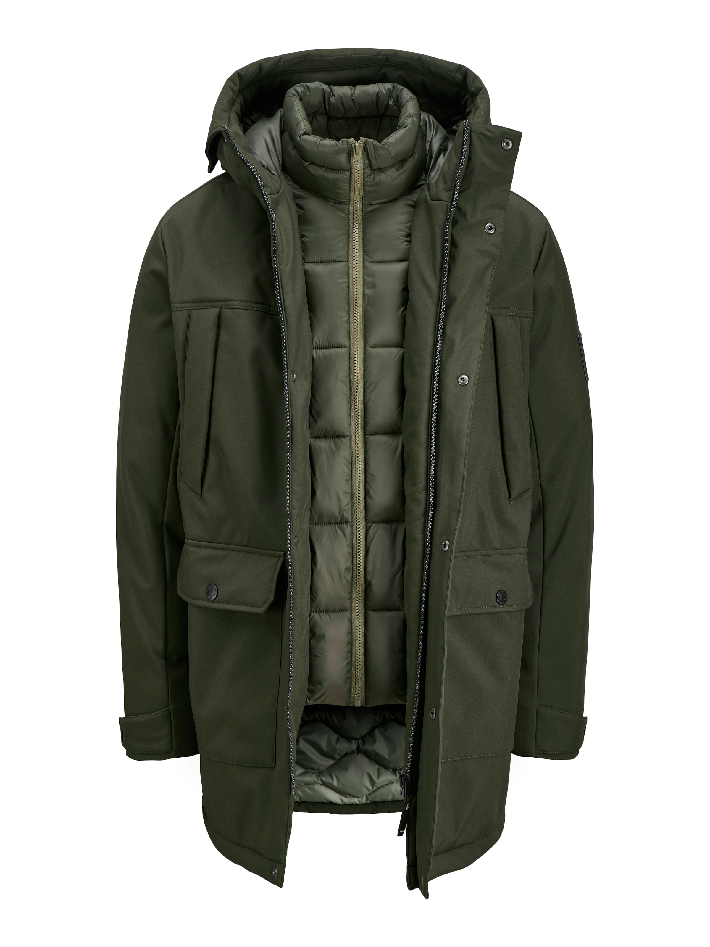 Jack & Jones Parka »JJFINN SOFTSHELL PARKA« mit Kapuze