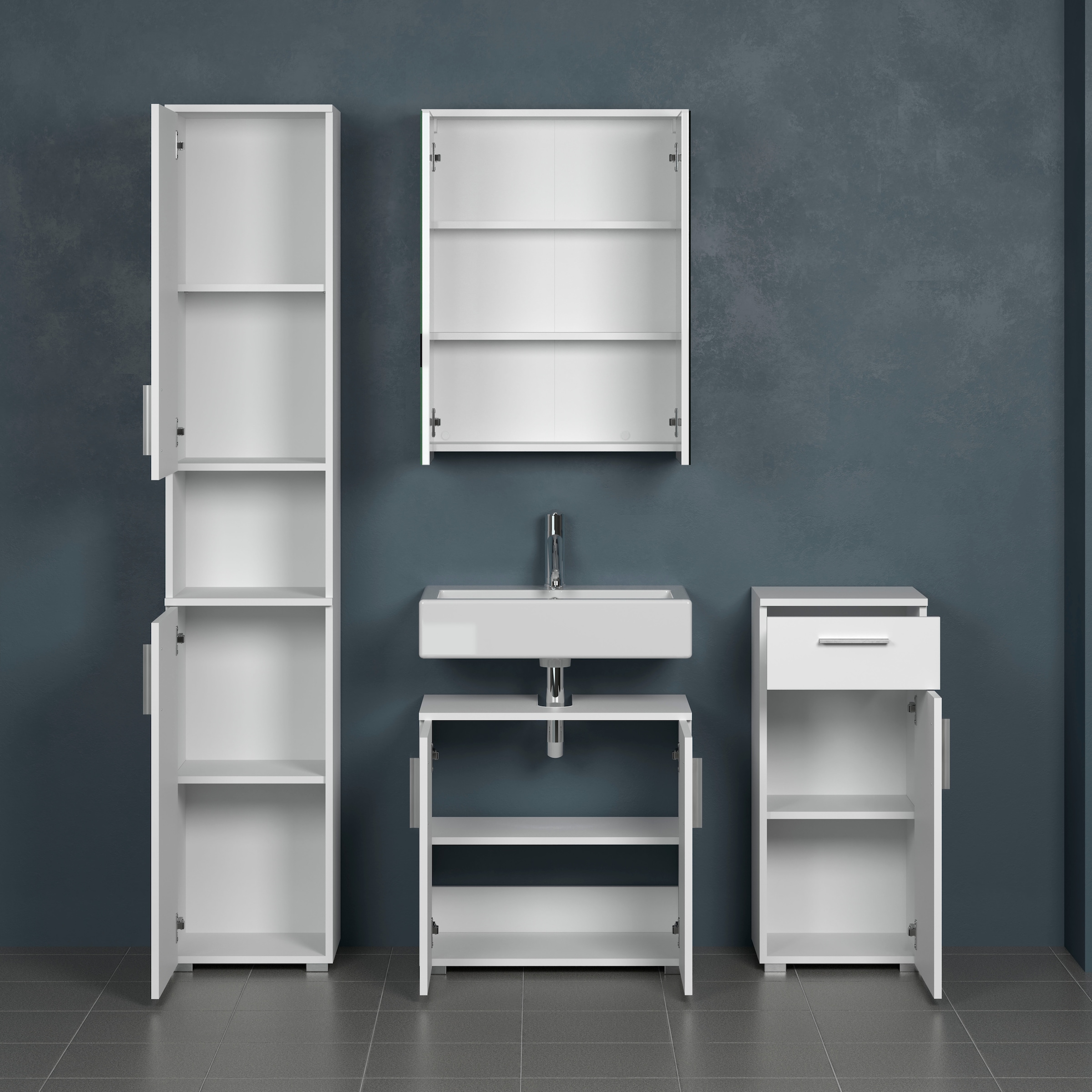 welltime Ensemble de salle de bains »Prag« Set, 4 cuis tlg.