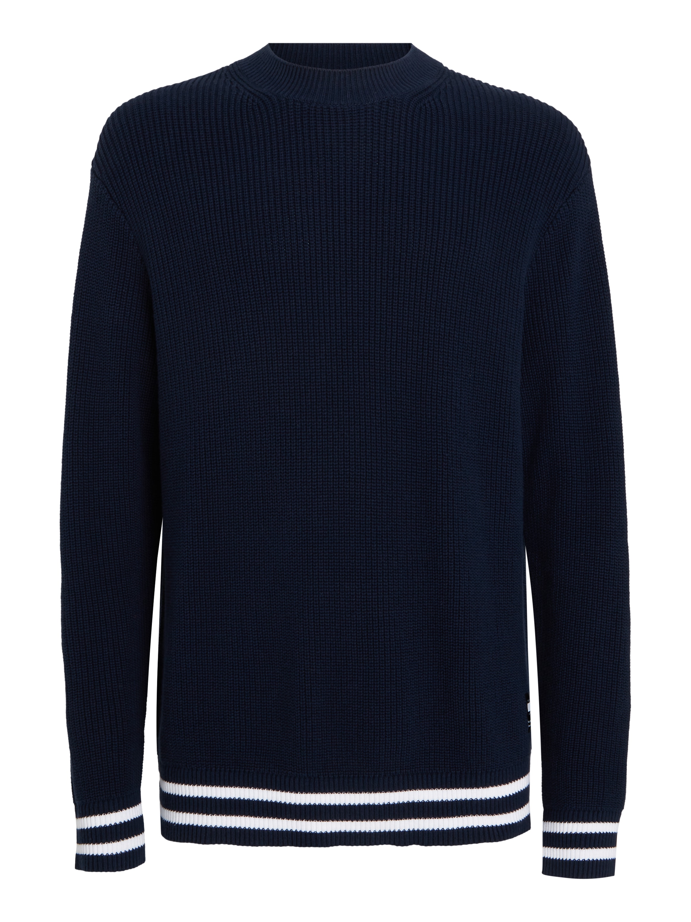 Tommy Jeans Strickpullover »TJM REG CONTRAST TIPPING SWEATER«, mit Kontraststreifen am Bund und Ärmeln