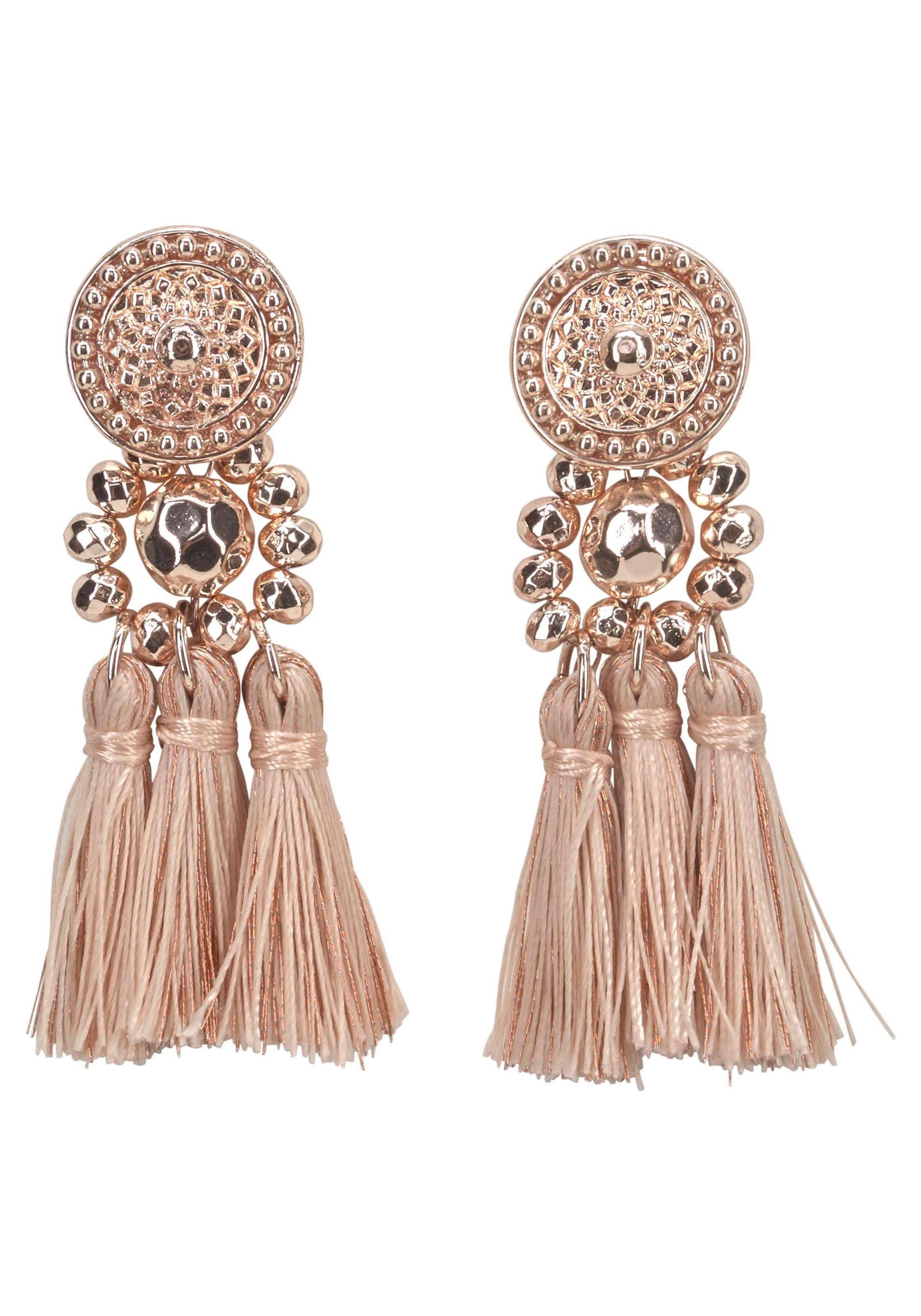 Image of J.Jayz Paar Ohrstecker »mit 3 kleinen Quasten«, (1 tlg.), mit Zierperlen bei Ackermann Versand Schweiz