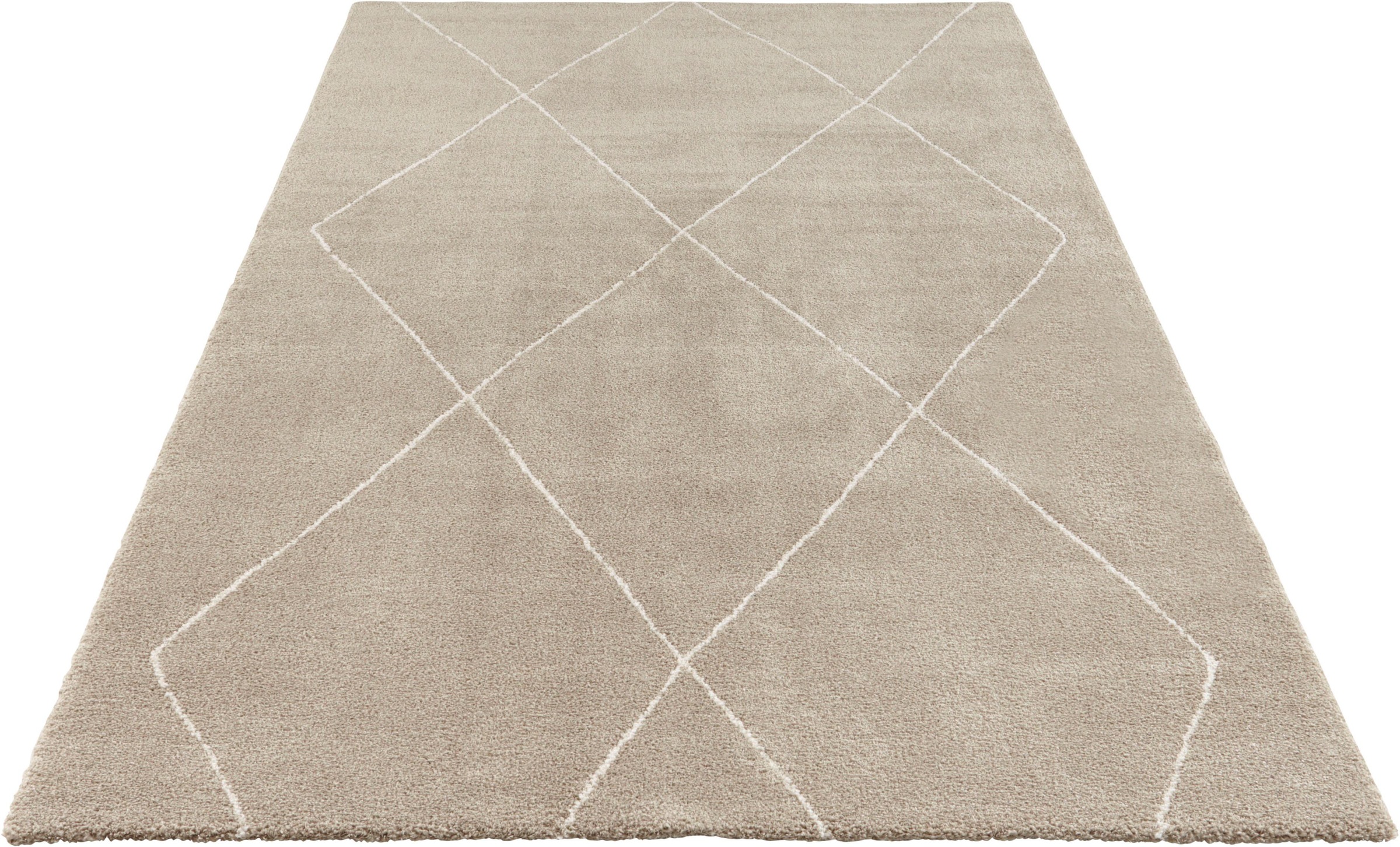 ELLE DECORATION Teppich »Massy«, rechteckig, 14 mm Höhe, Kurzflor, Teppich, Modern, Scandi, 3D Effekt, Wohnzimmer, Schlafzimmer