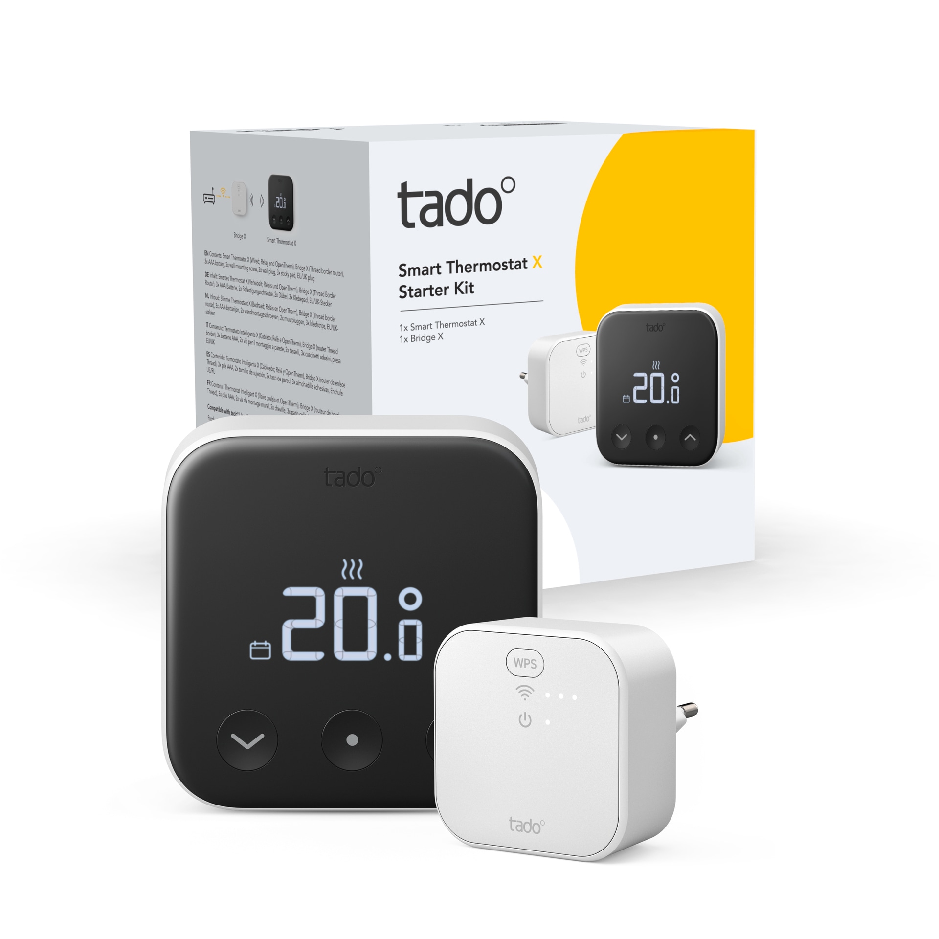 Tado Smart-Home-Zubehör »Kit Smartes Thermostat + 3x Smartes Thermostat (Line X)«, (4 St.)