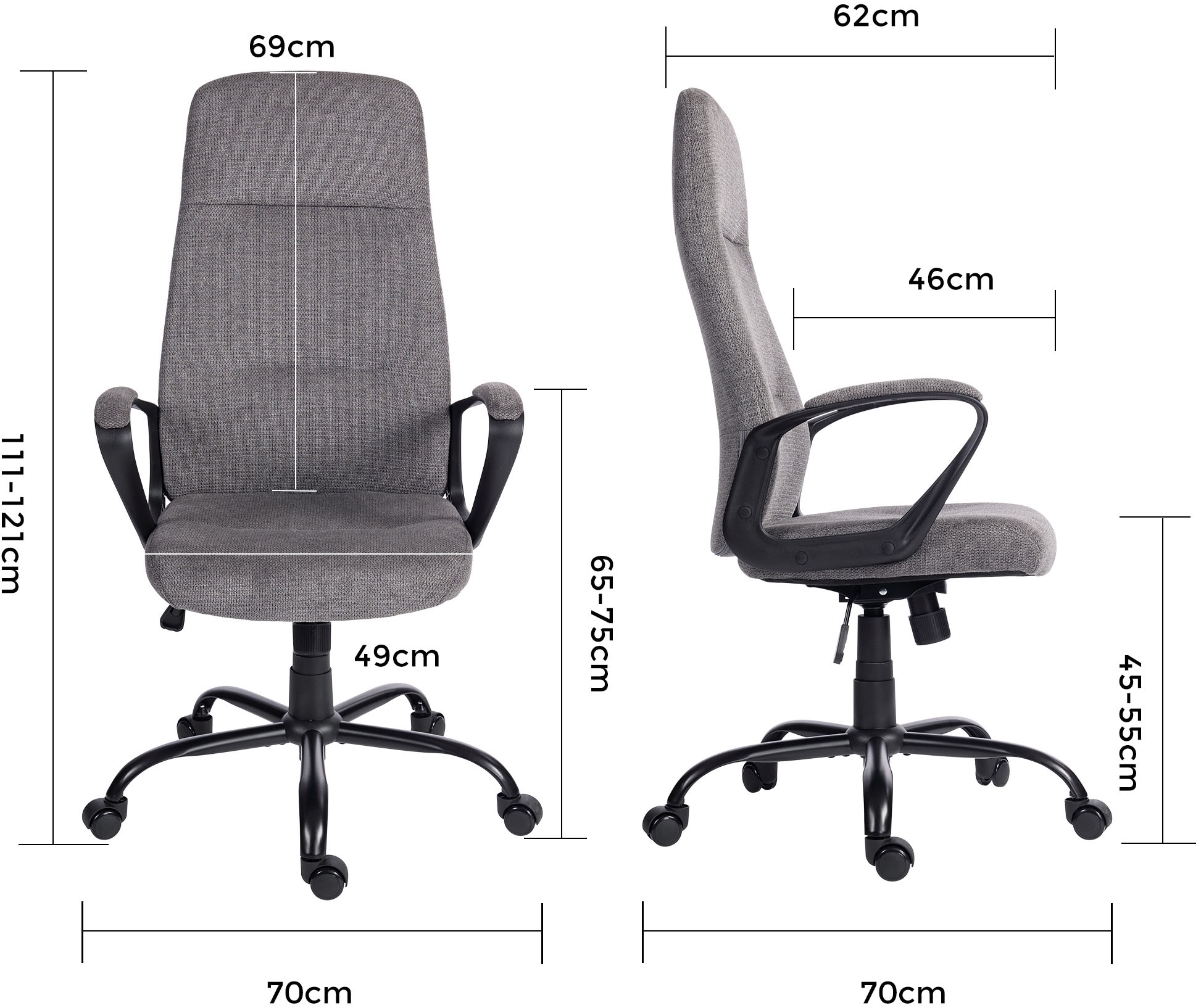 Duo Collection Chefsessel »Merlin« () Schreibtischstuhl, mit gepolsterten Armlehnen