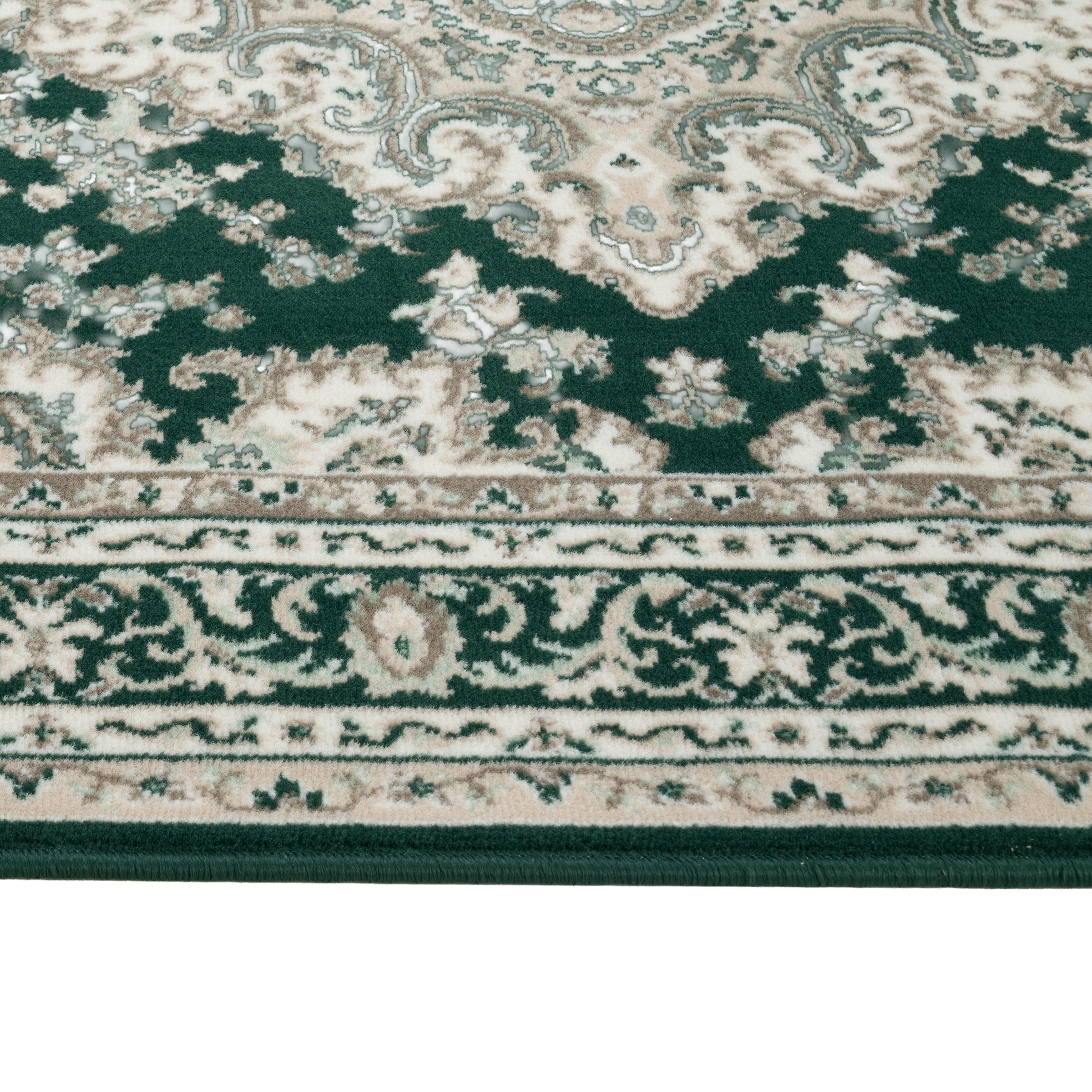 my home Teppich »Oriental, Made in Belgium«, oval, 7 mm Höhe, Orient-Optik, mit Bordüre, Kurzflor, pflegeleicht, elegant