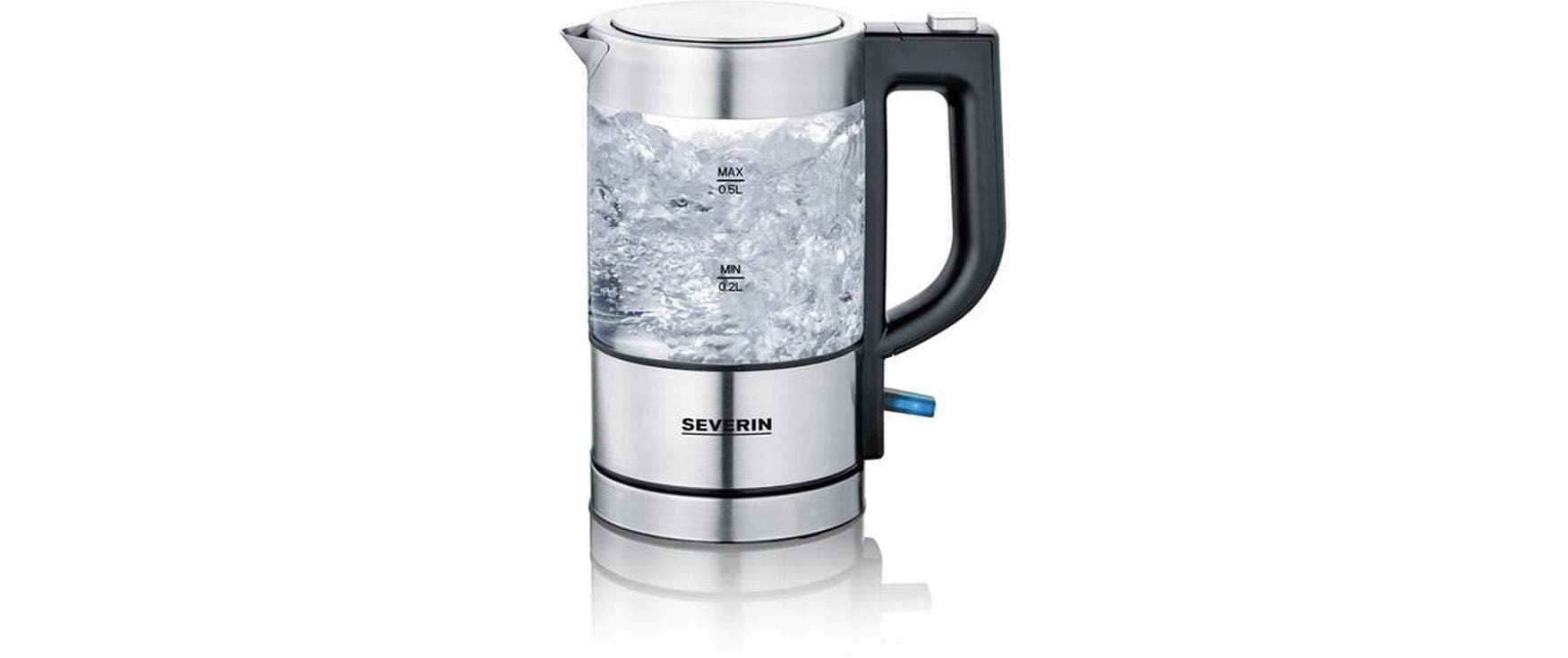 Severin Wasserkocher »WK 3472 0.5 l, Grau/Silber«, 0,5 l, 1100 W