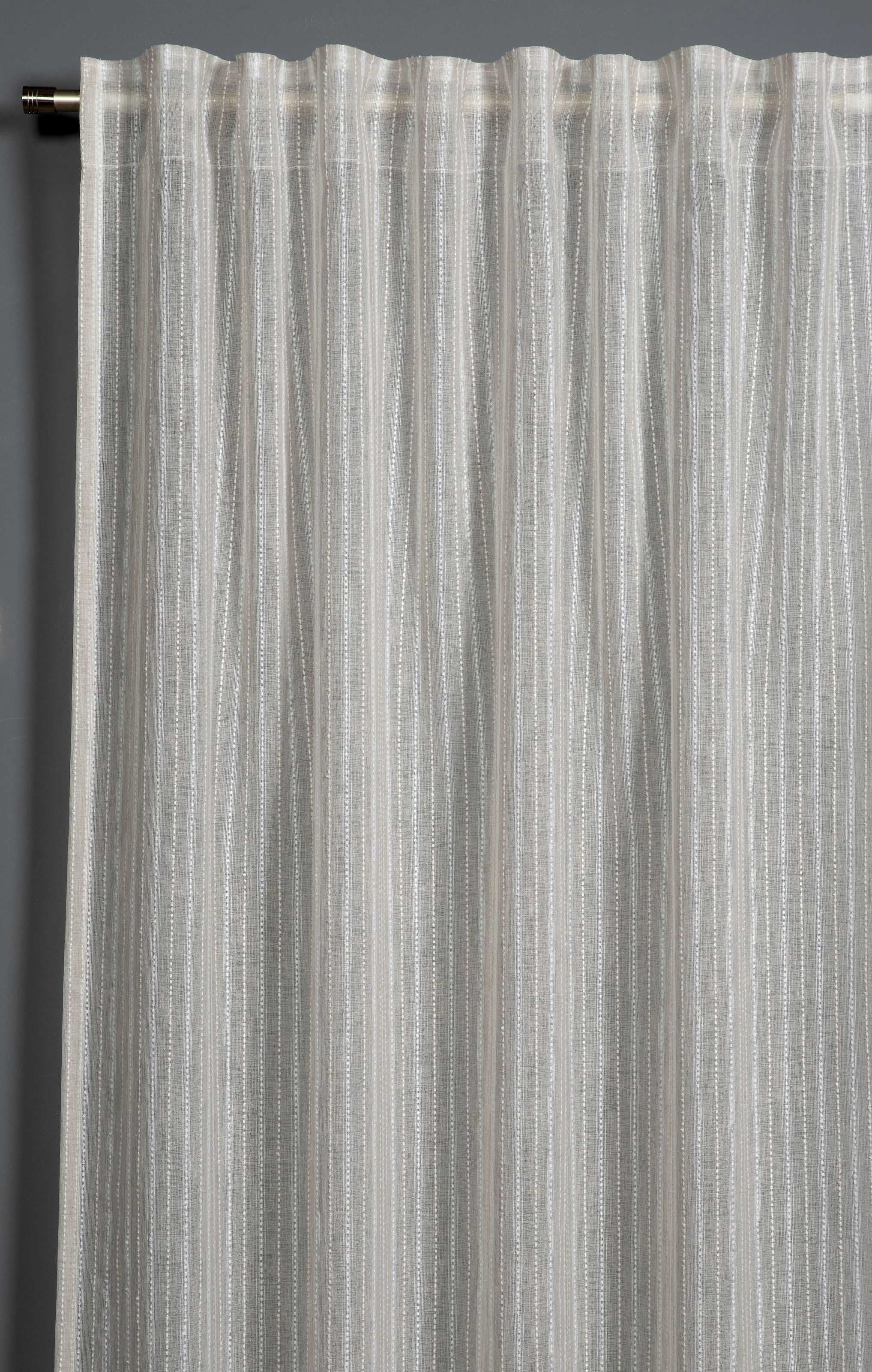 Sehlbach Gardine »Schal Effektgarn Voile« Schlaufen 1 Stk. tlg. mit Gardinenband und verdeckten Schlaufen