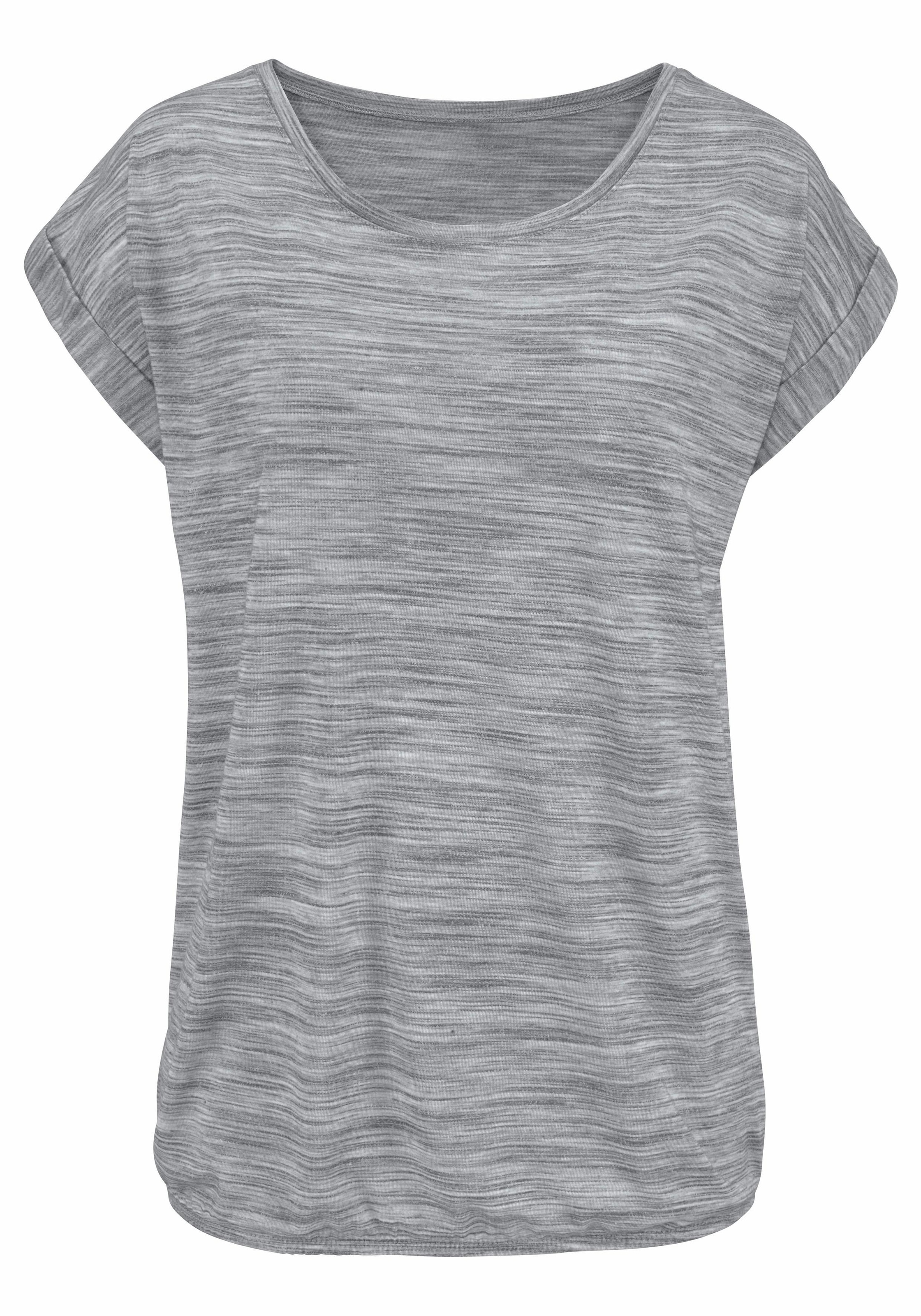 Beachtime Kurzarmshirt »mit Struktureffekt«, (2er-Pack), aus pflegeleichter Qualität