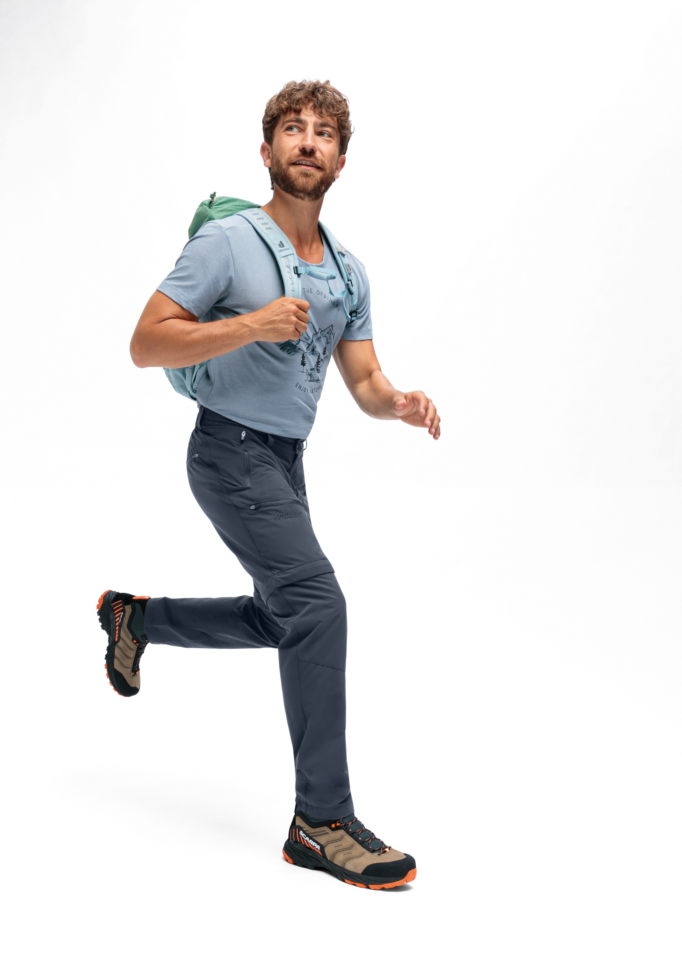 Maier Sports Pantalon de plein air »Tajo Zip Loop«  Herren Zip-Off Wanderhose, atmungsaktive Trekkinghose, Regular Fit