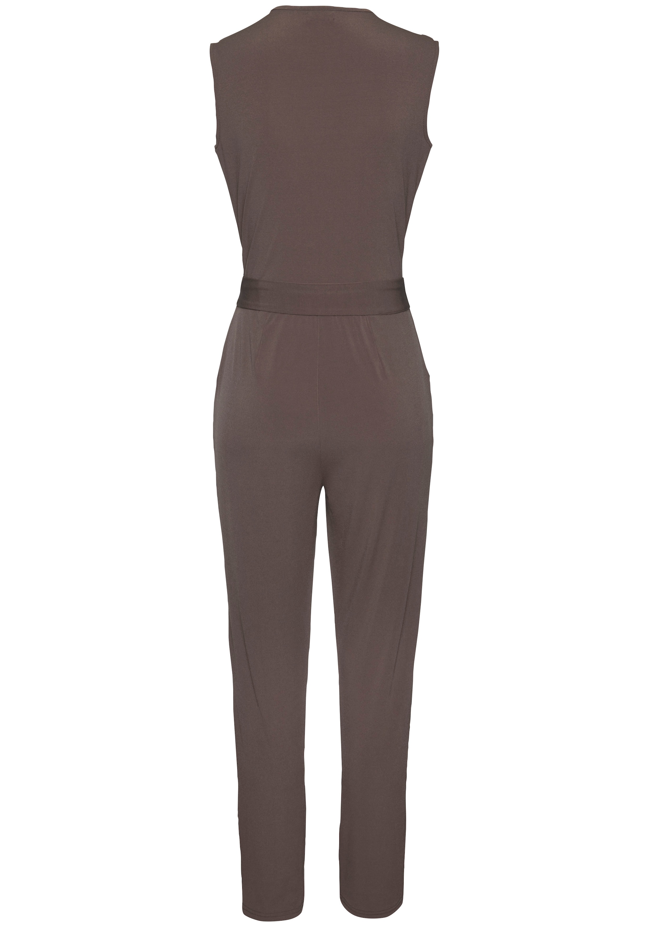 LASCANA Overall, (mit Bindegürtel), aus knitterfreier Ware, eleganter Jumpsuit in Wickeloptik, festlich